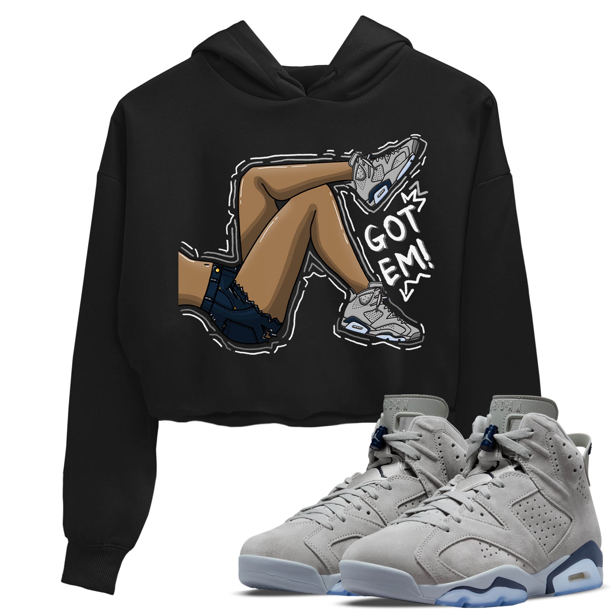 Got Em Legs Women's Tops - Air Jordan 6 Georgetown