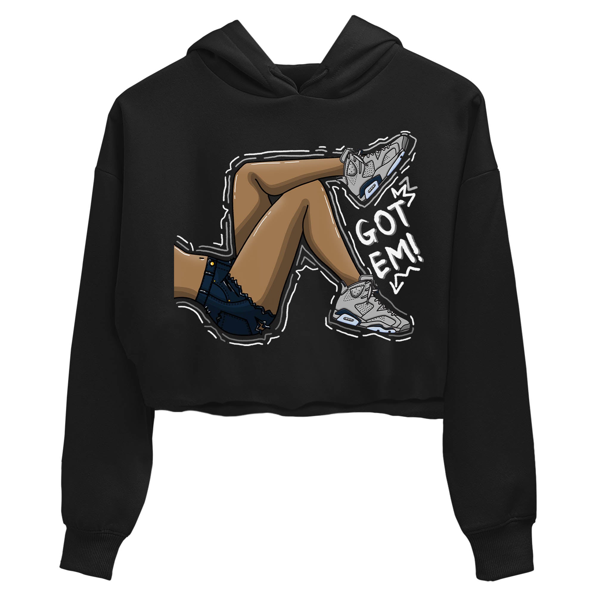 Got Em Legs Women's Tops - Air Jordan 6 Georgetown