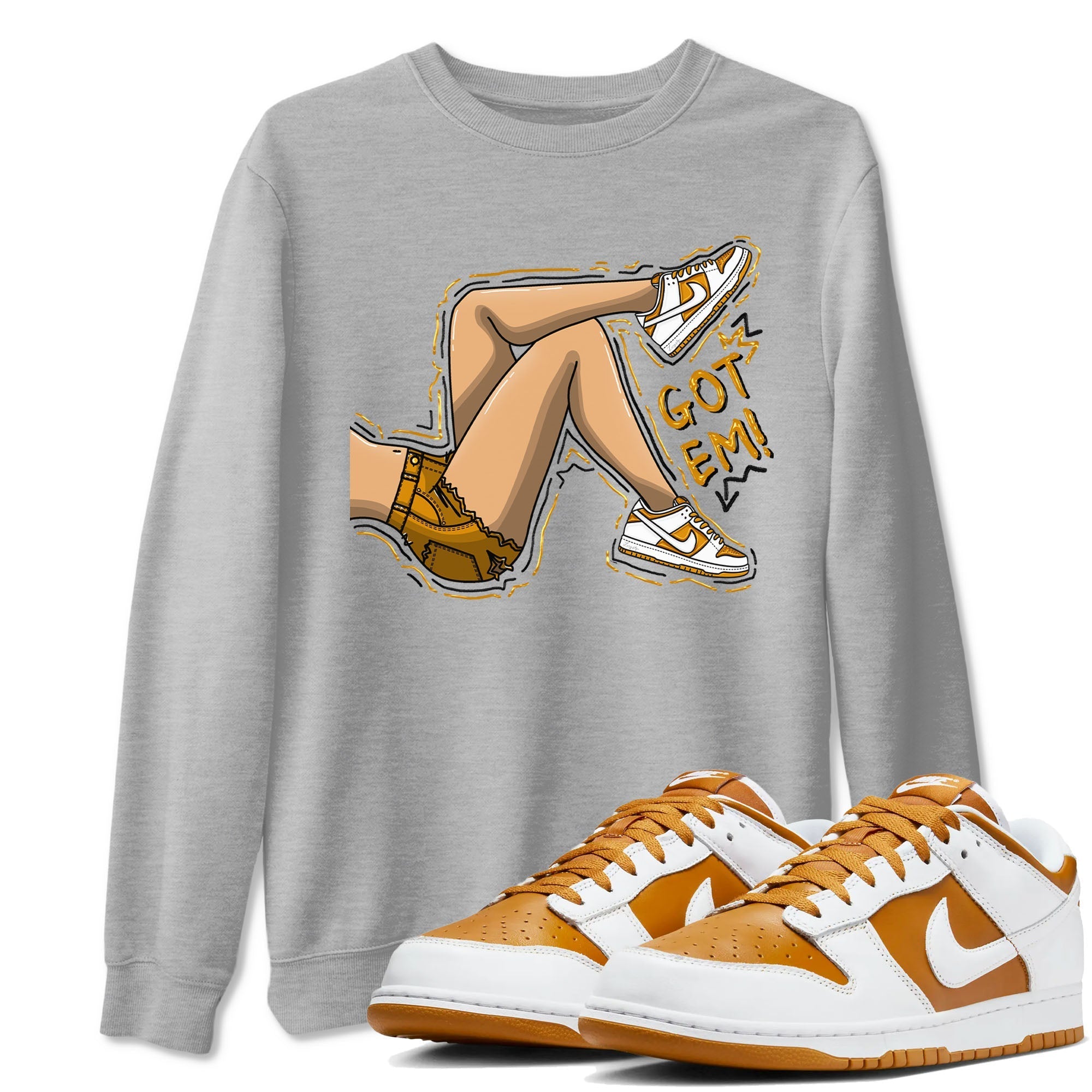 Got Em Legs snkmatch Tees - Dunk Dark Curry