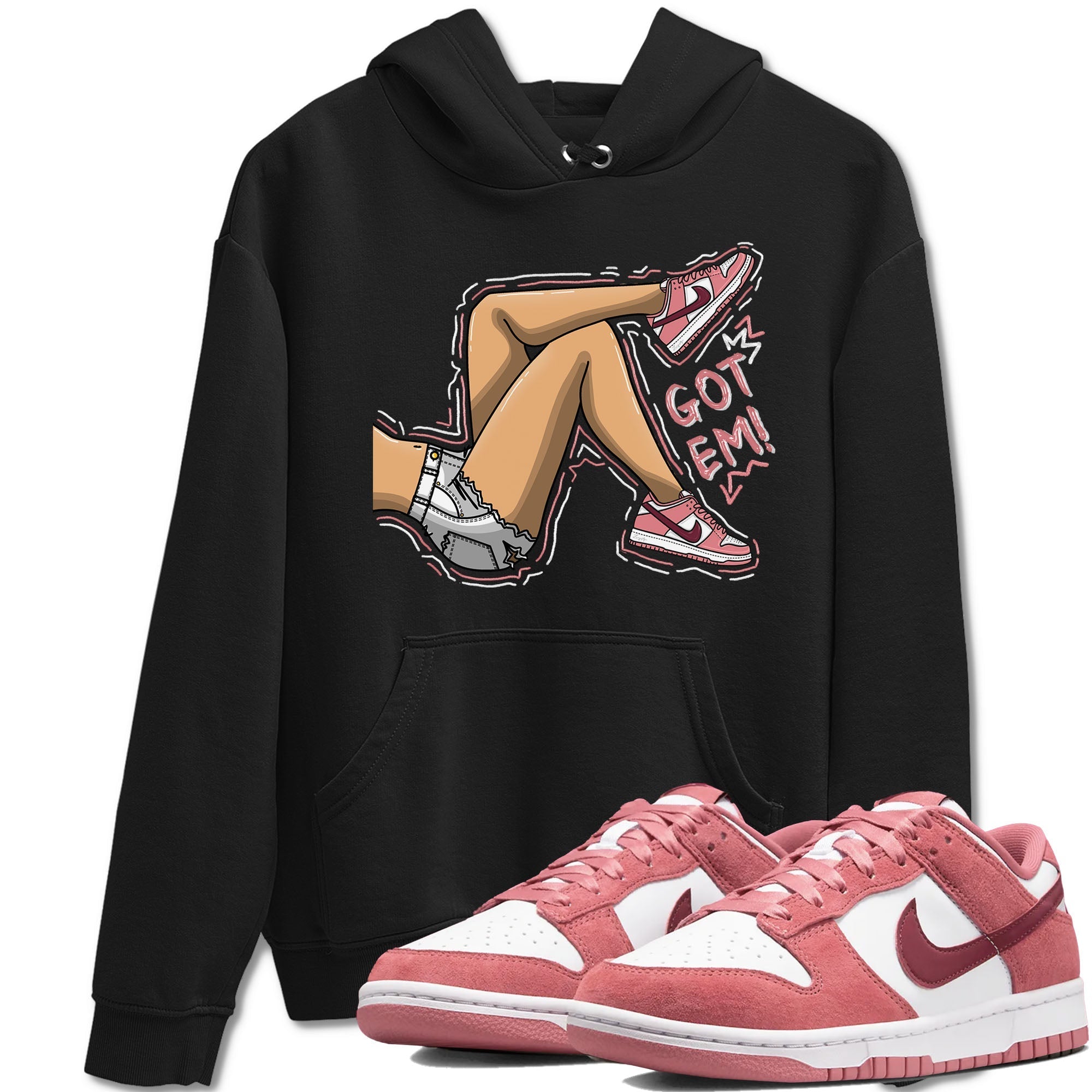 Got Em Legs snkmatch Tees - Dunk Valentines Day 2024