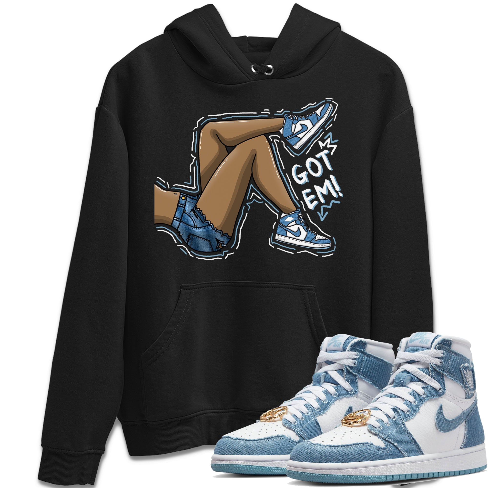 Got Em Legs Unisex Tops - Air Jordan 1 Denim