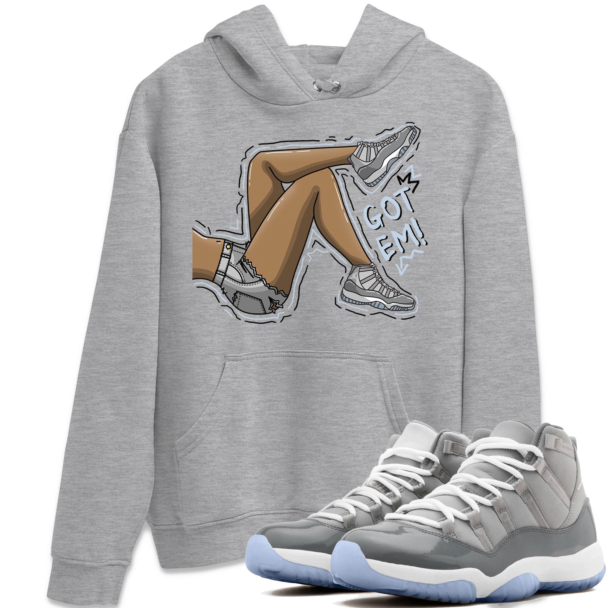 Got Em Legs Unisex Tops - Air Jordan 11 Cool Grey