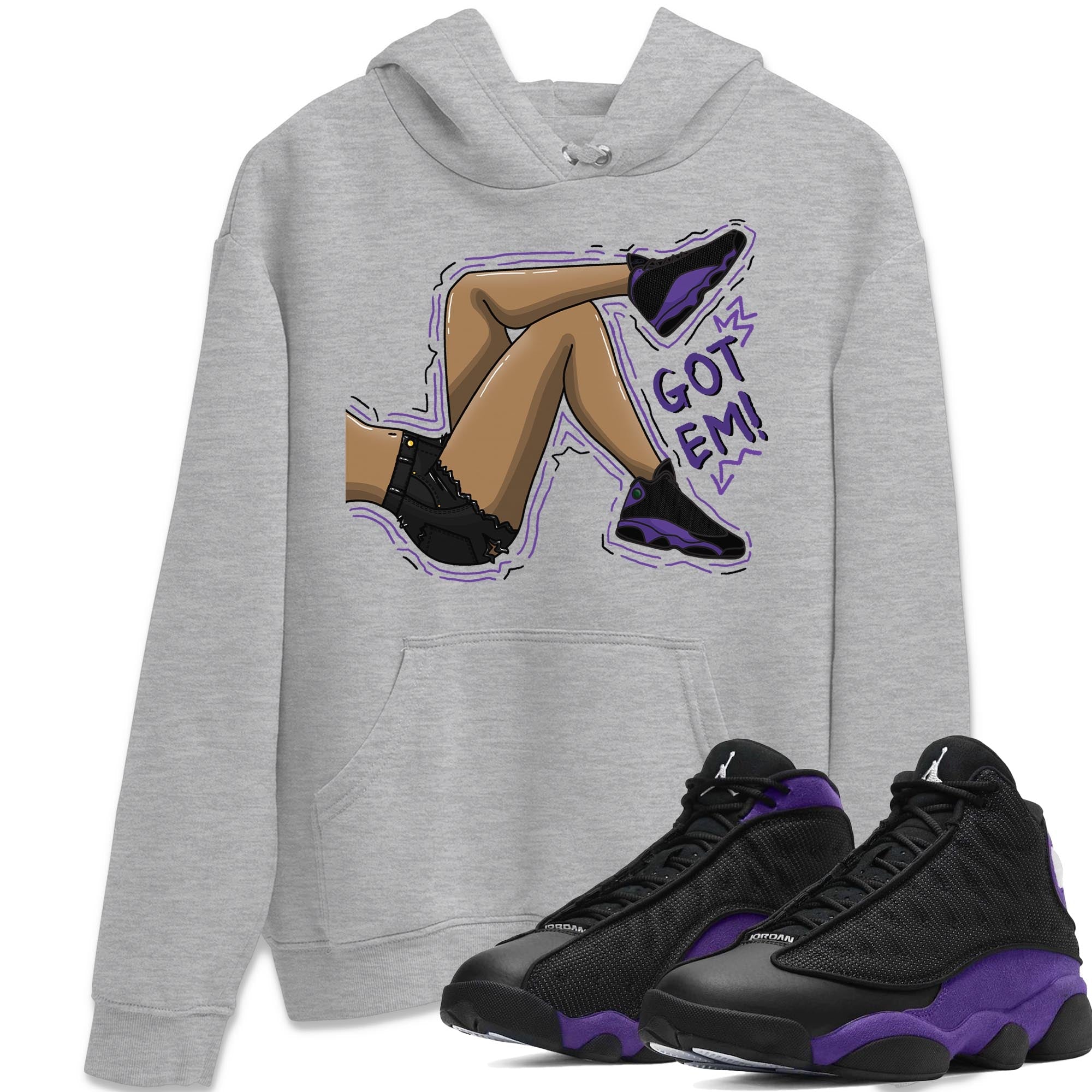 Got Em Legs Unisex Tops - Air Jordan 13 Court Purple