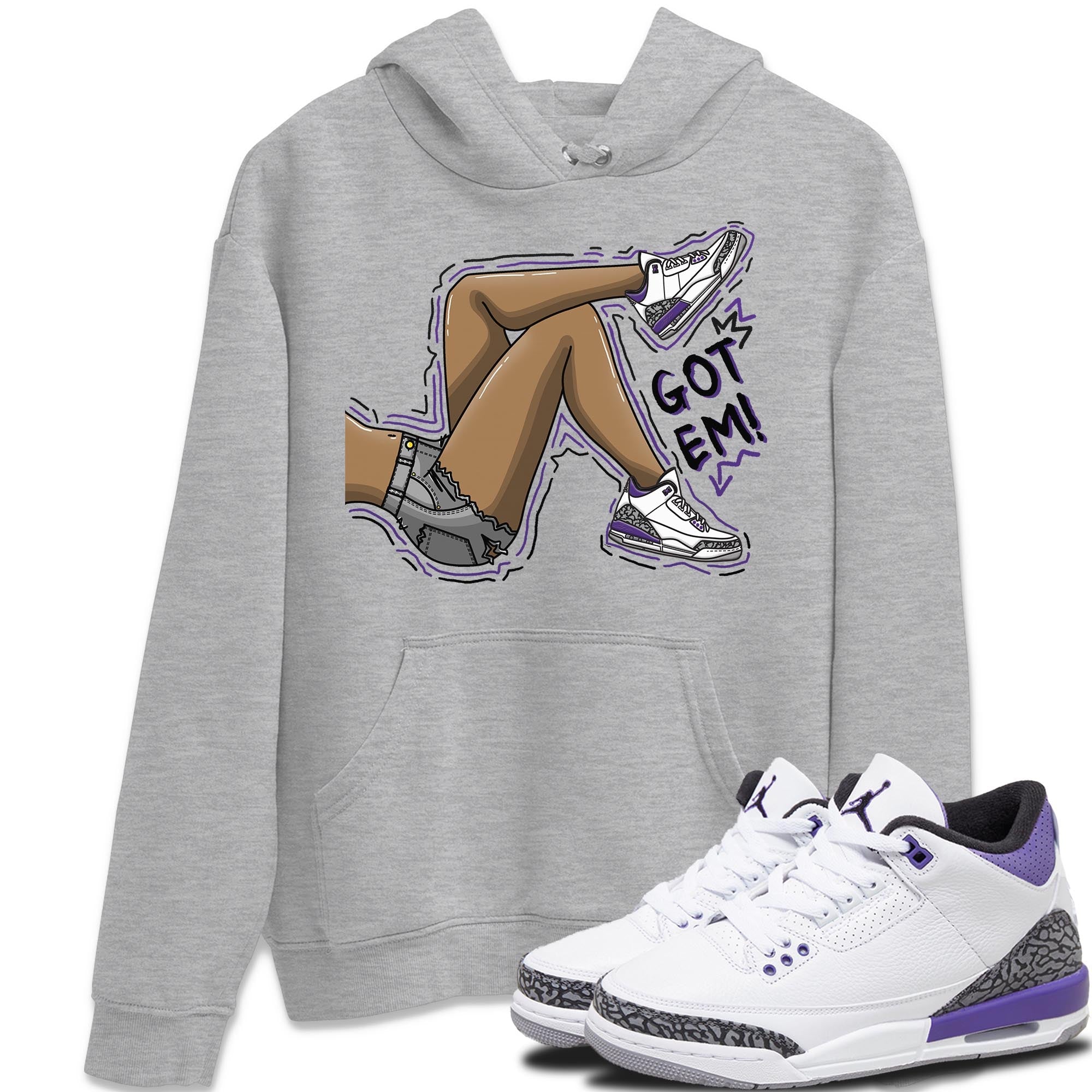 Got Em Legs Unisex Tops - Air Jordan 3 Dark Iris