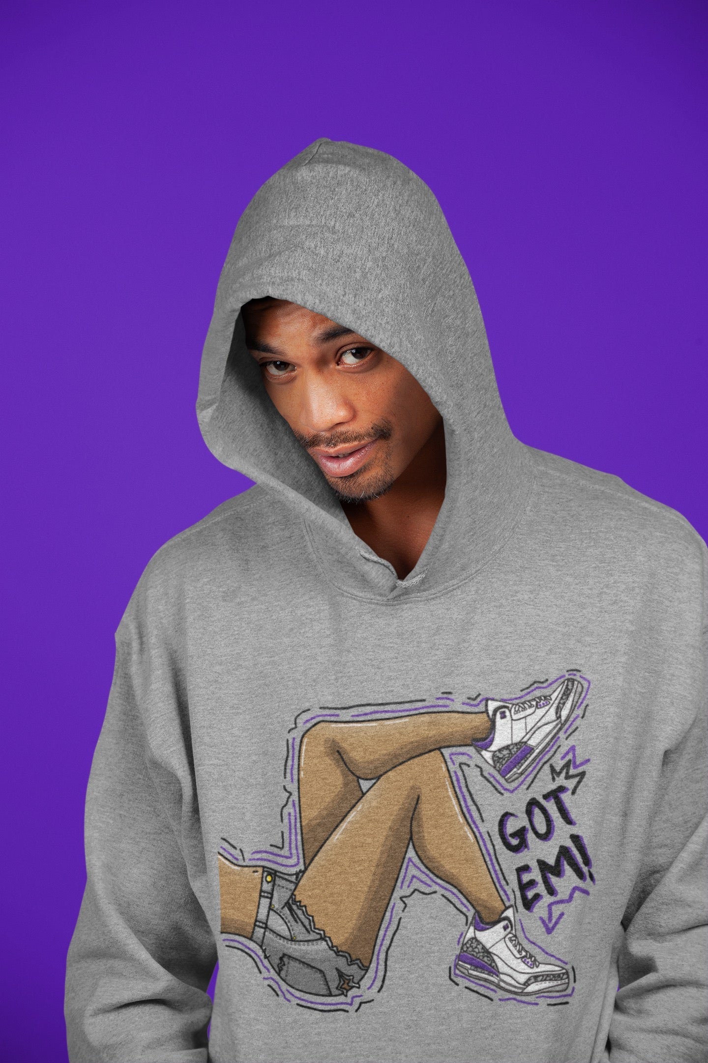 Got Em Legs Unisex Tops - Air Jordan 3 Dark Iris