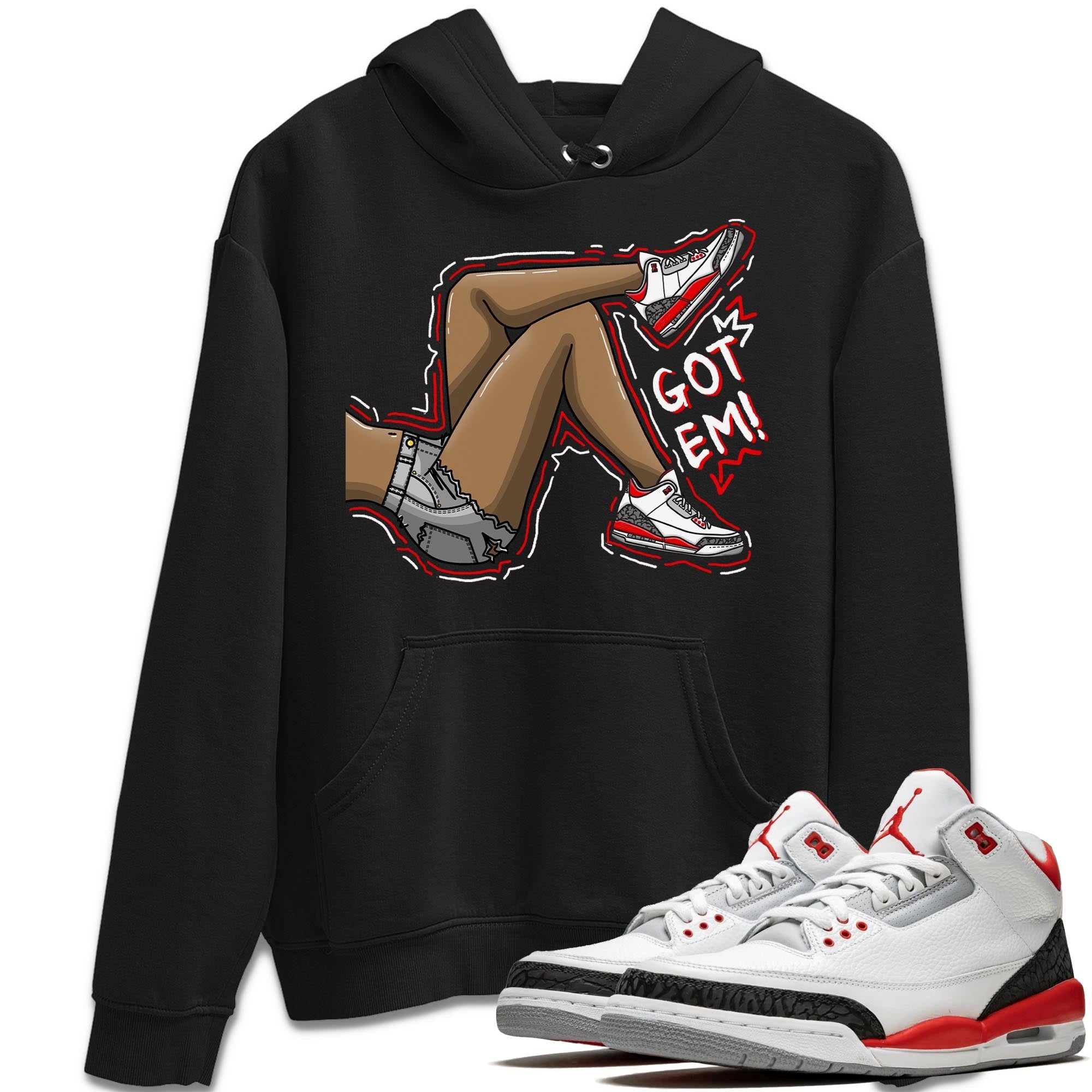 Got Em Legs Unisex Tops - Air Jordan 3 Fire Red