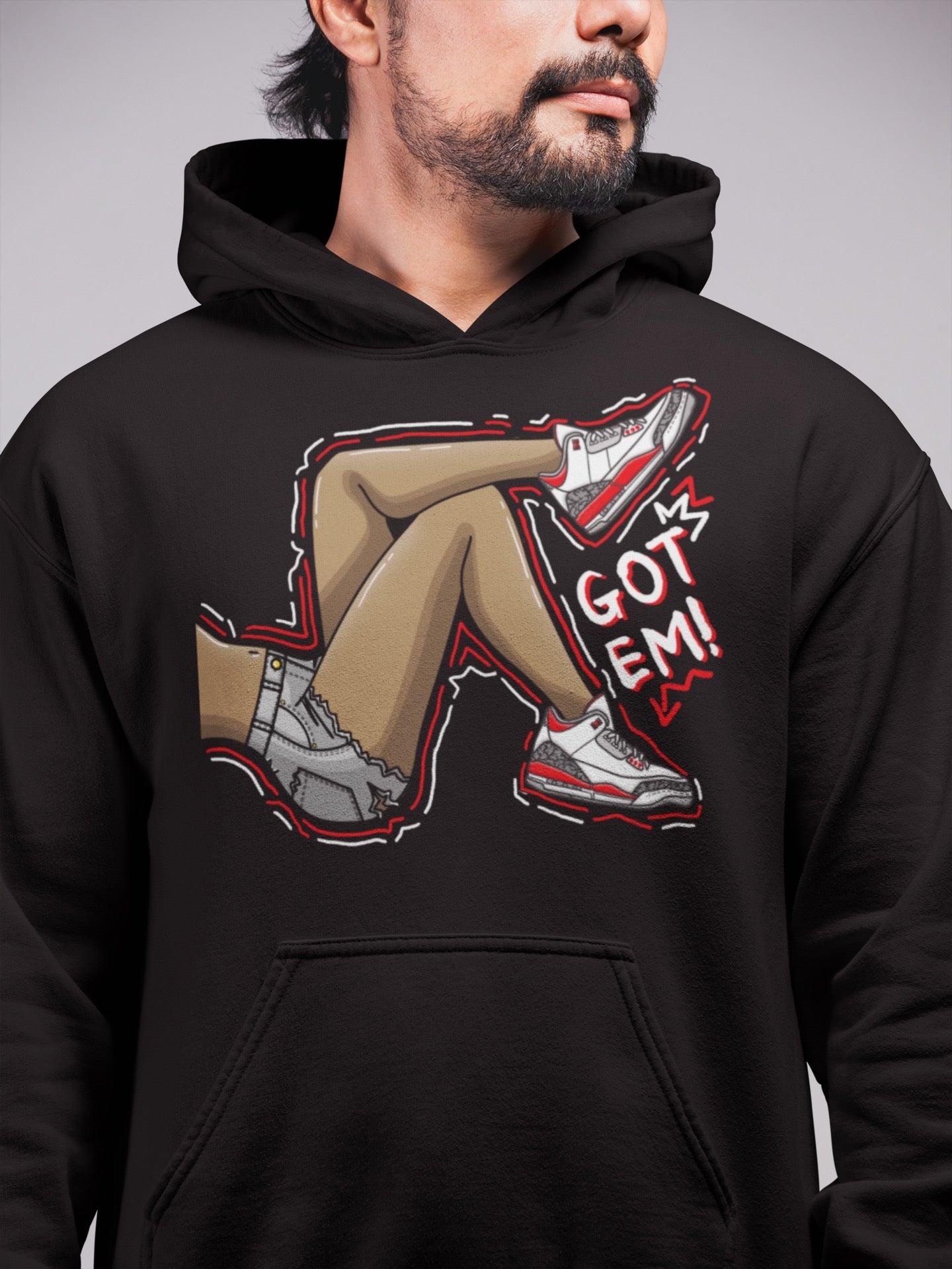 Got Em Legs Unisex Tops - Air Jordan 3 Fire Red