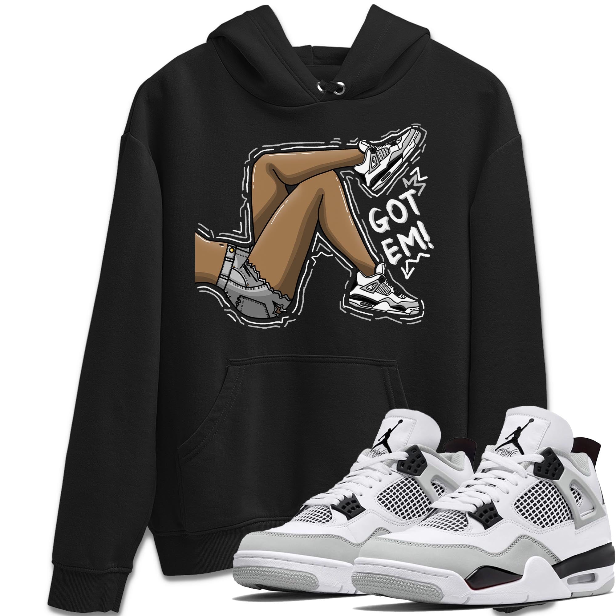 Got Em Legs Unisex Tops - Air Jordan 4 Military Black