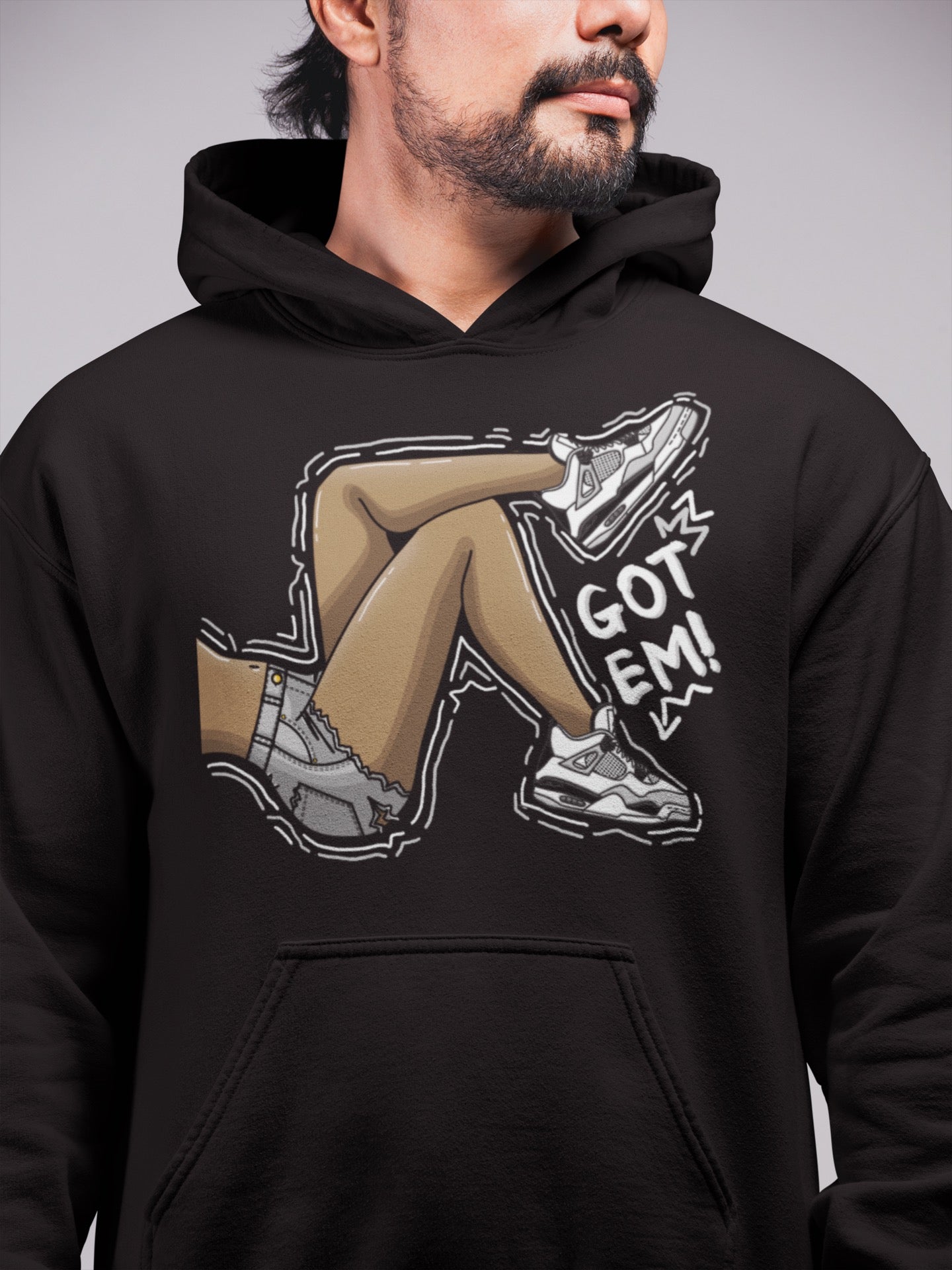 Got Em Legs Unisex Tops - Air Jordan 4 Military Black