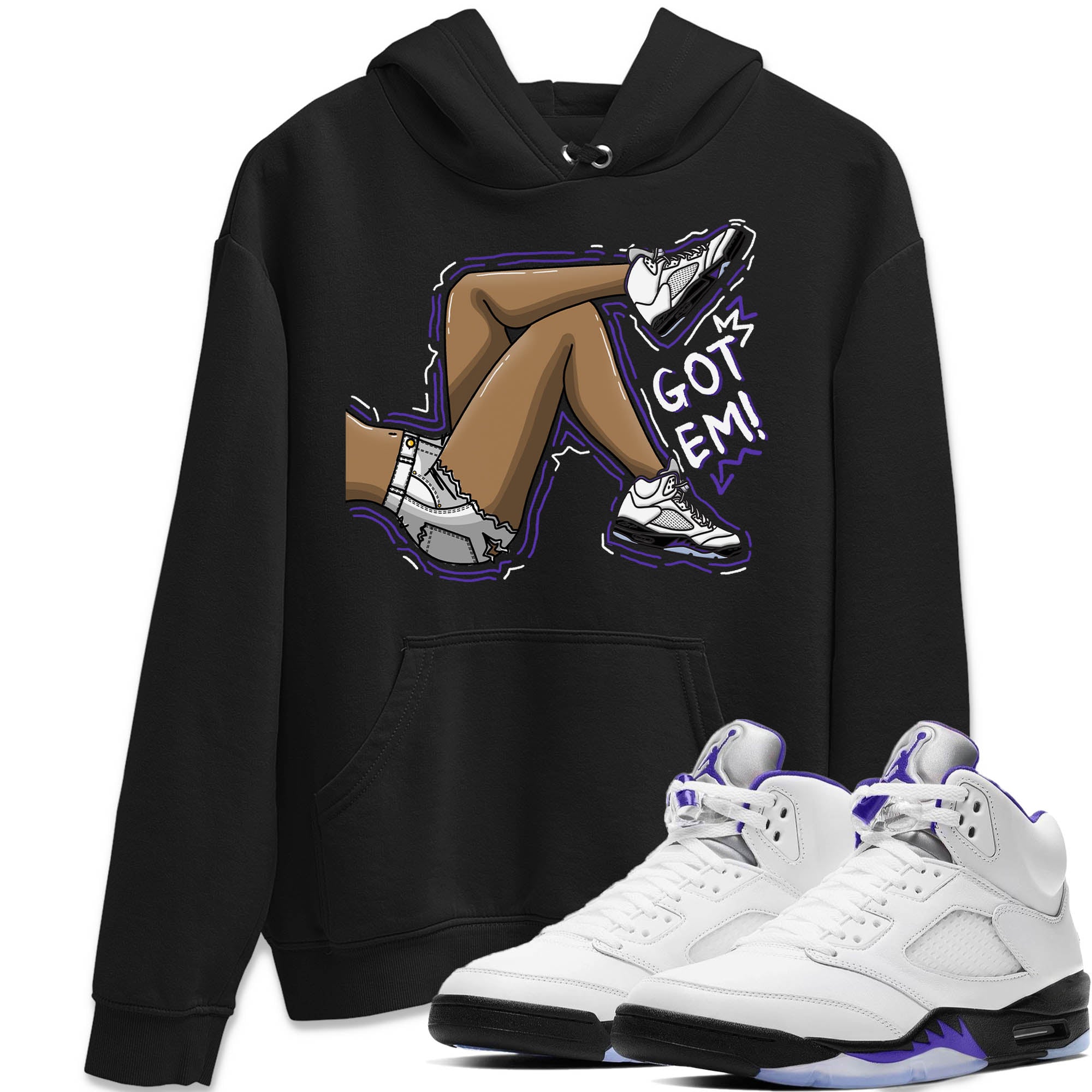 Got Em Legs Unisex Tops - Air Jordan 5 Concord