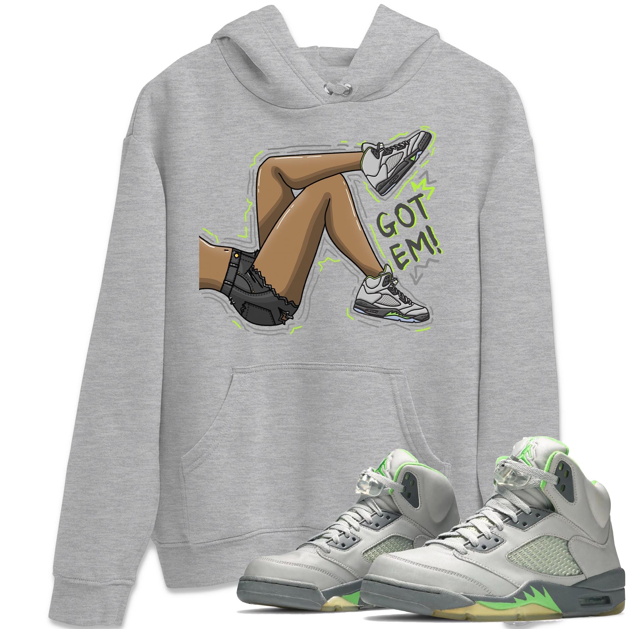 Got Em Legs Unisex Tops - Air Jordan 5 Green Bean