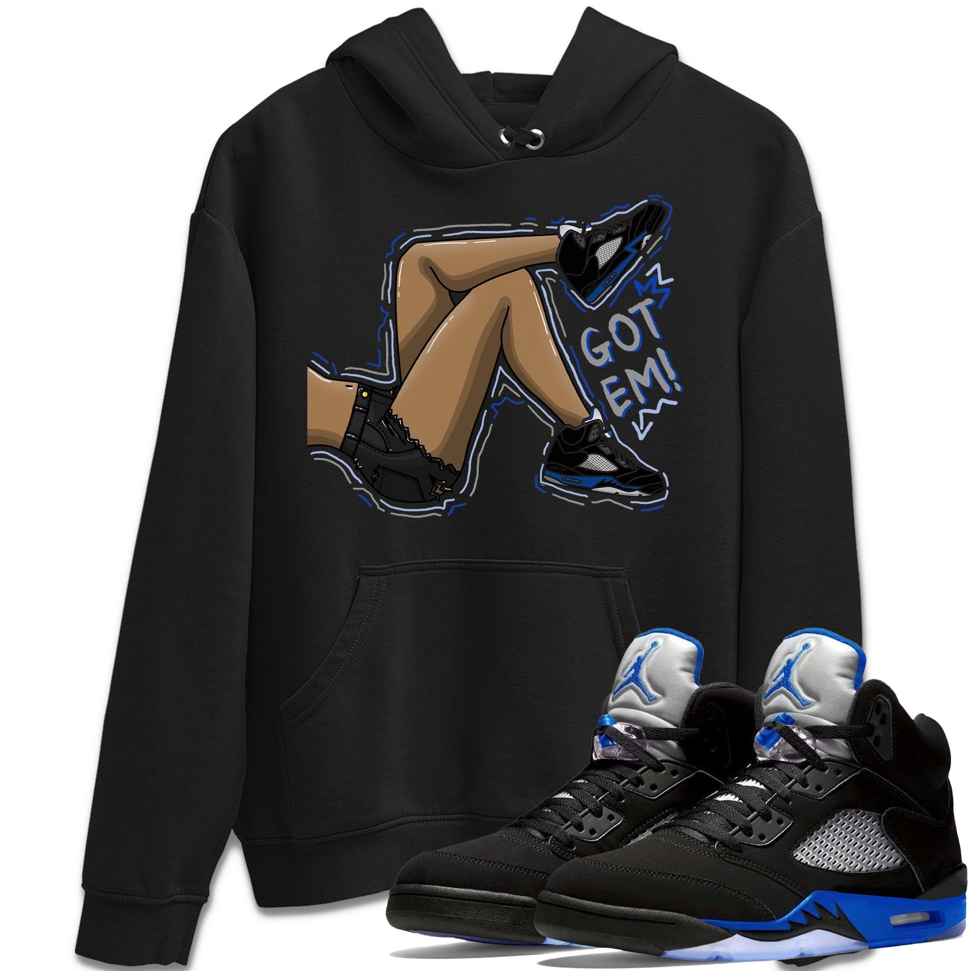 Got Em Legs Unisex Tops - Air Jordan 5 Racer Blue