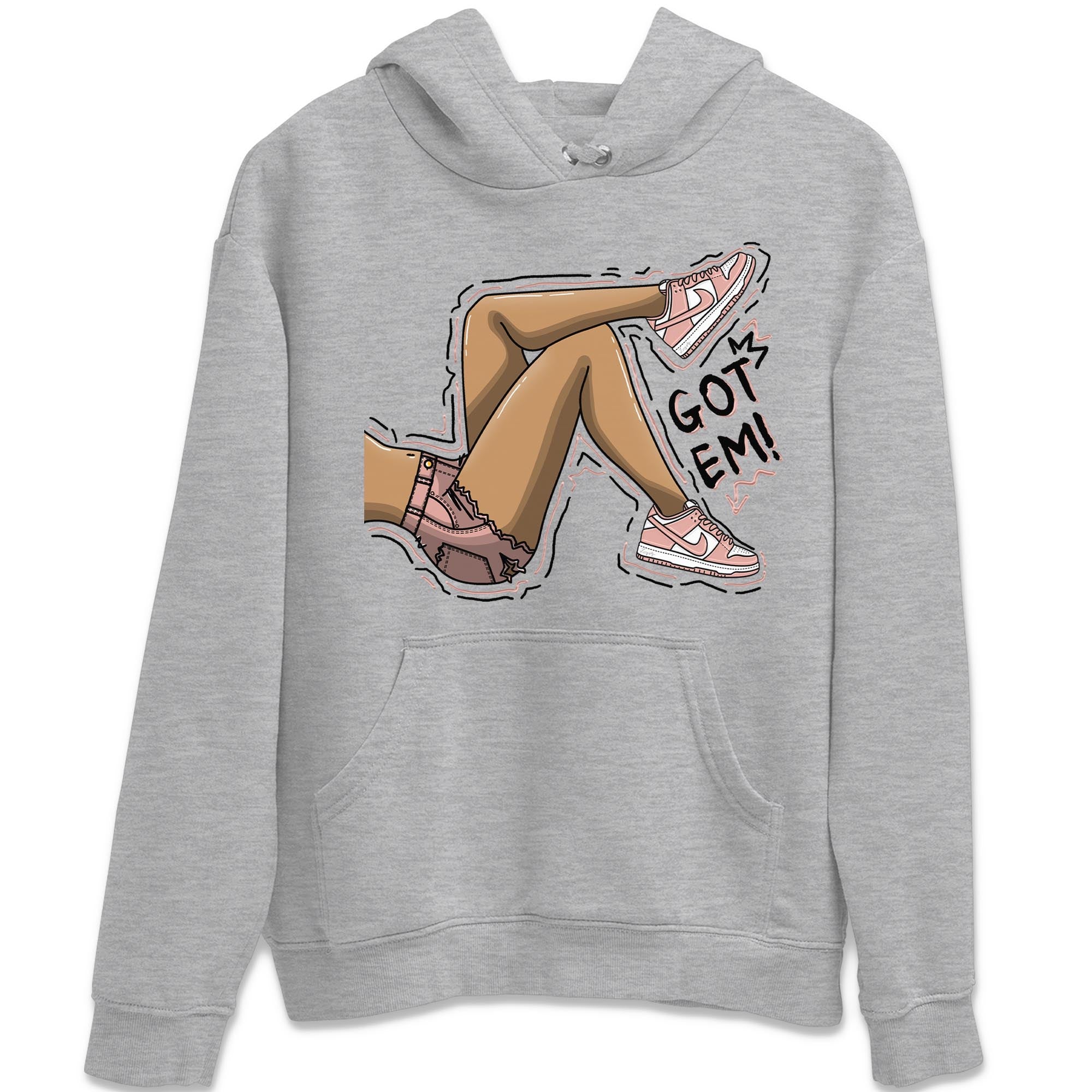 Got Em Legs snkmatch Tee - Dunk Rose Whisper