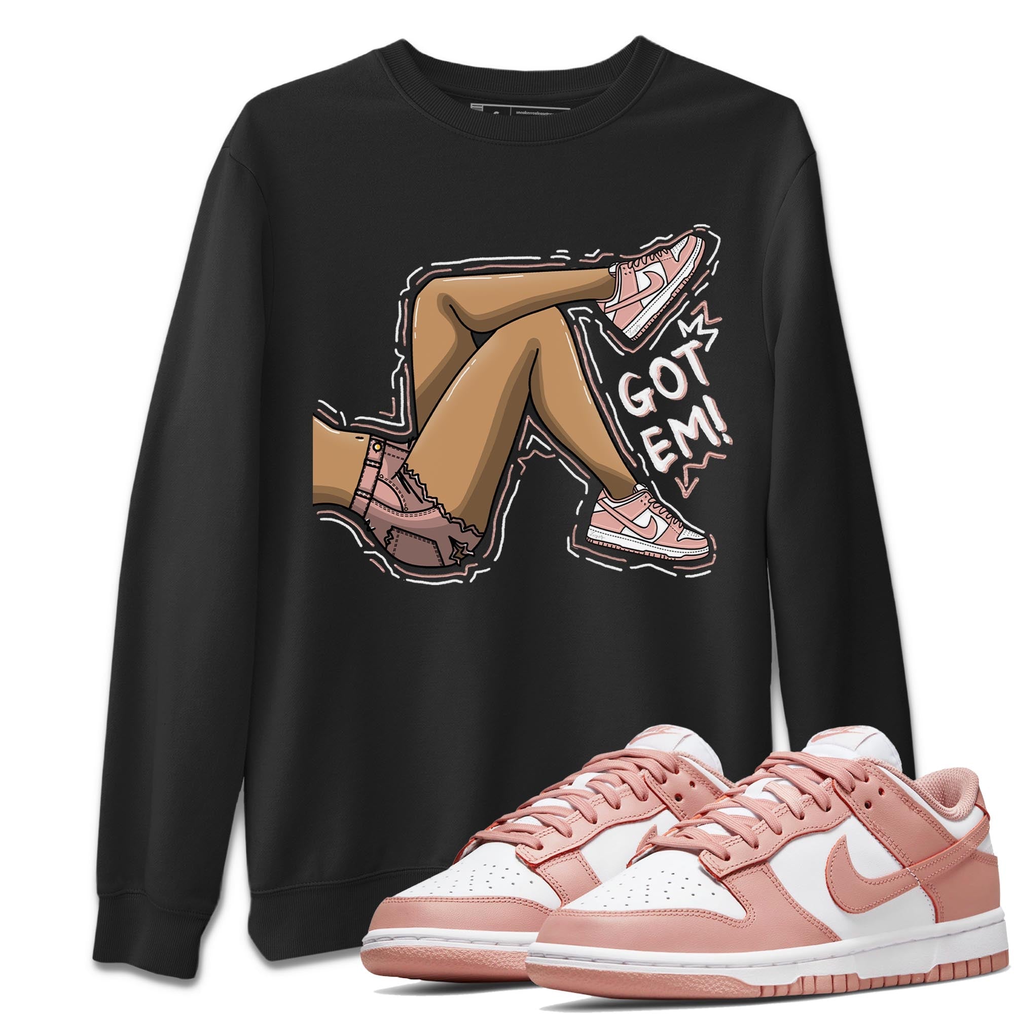 Got Em Legs snkmatch Tee - Dunk Rose Whisper