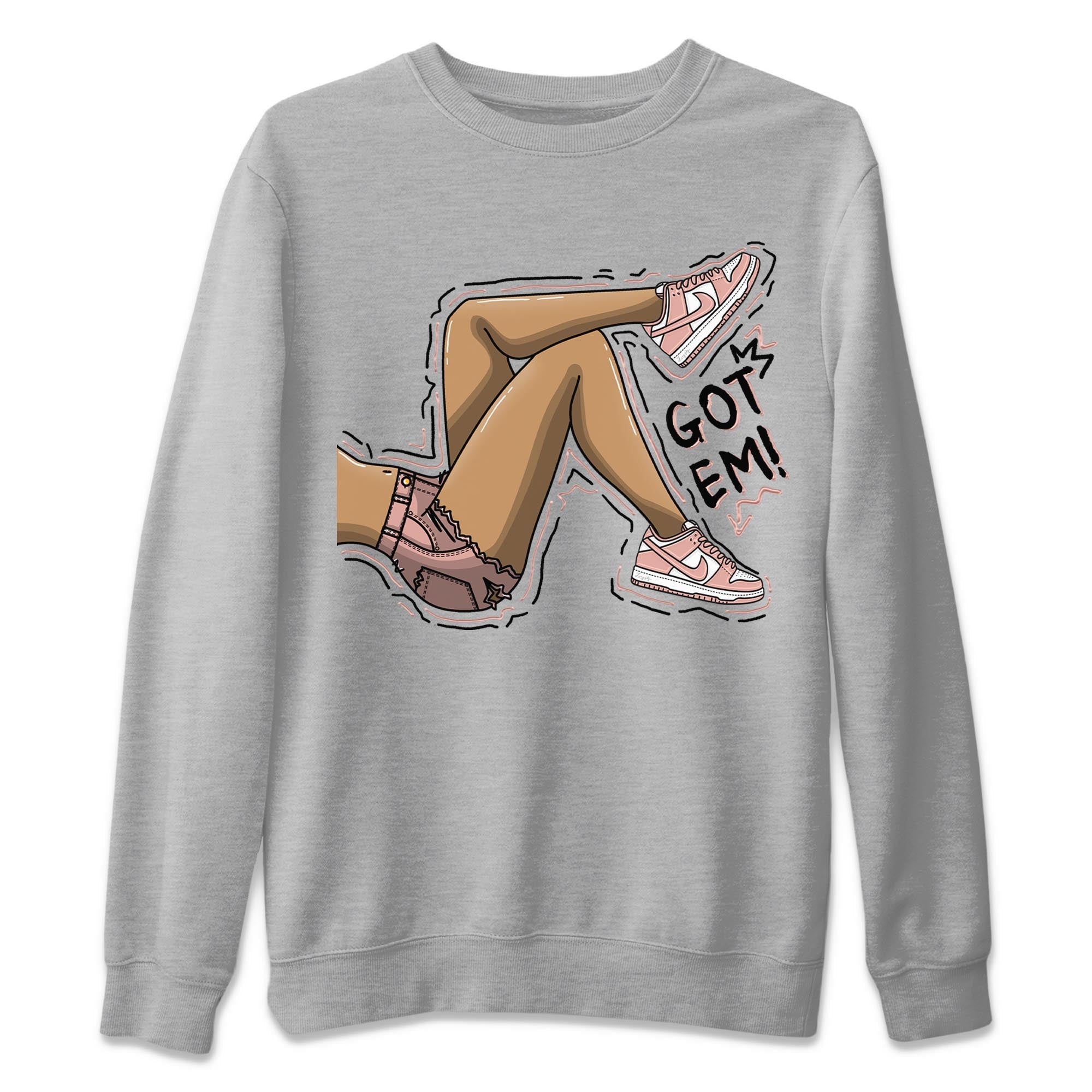 Got Em Legs snkmatch Tee - Dunk Rose Whisper