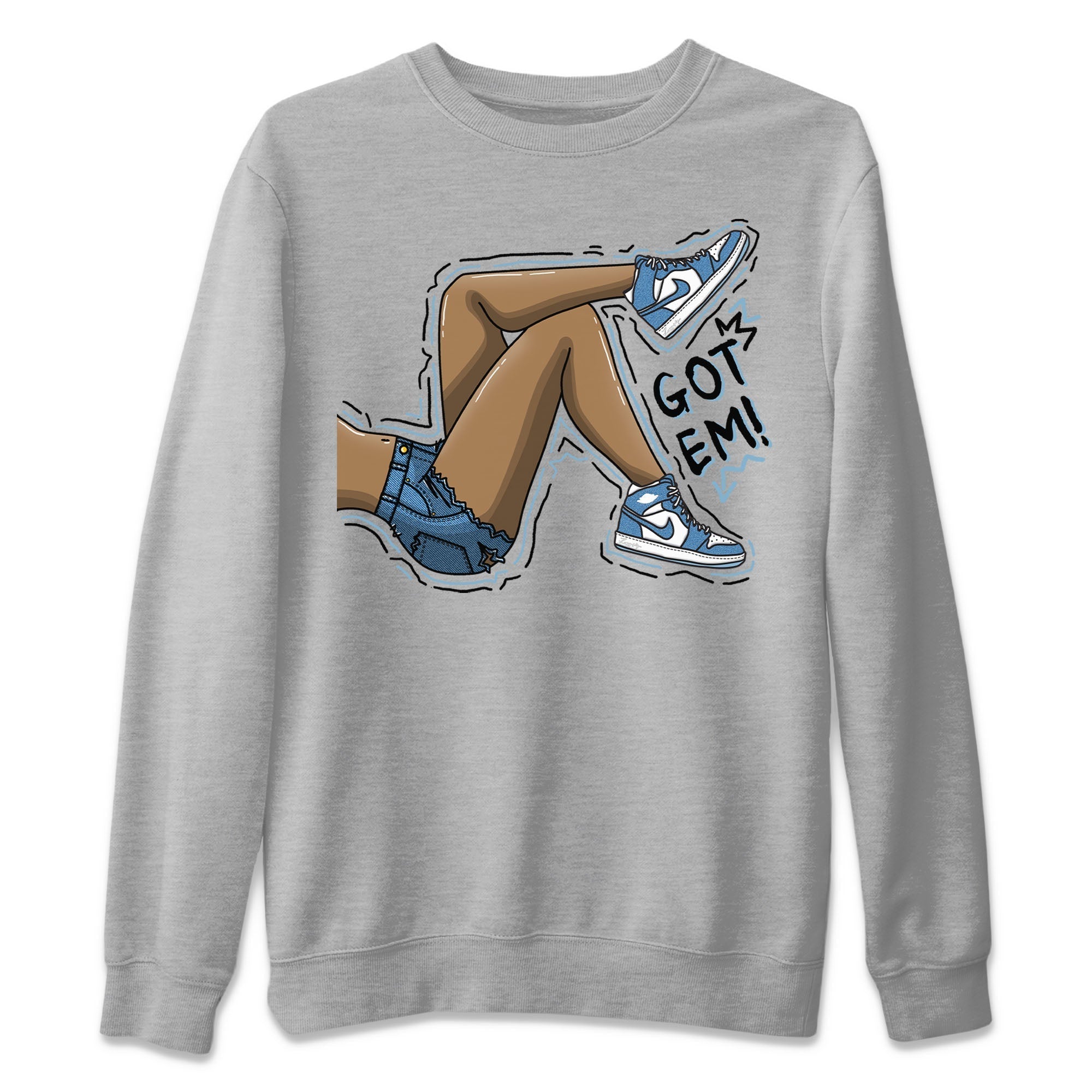 Got Em Legs Unisex Tops - Air Jordan 1 Denim