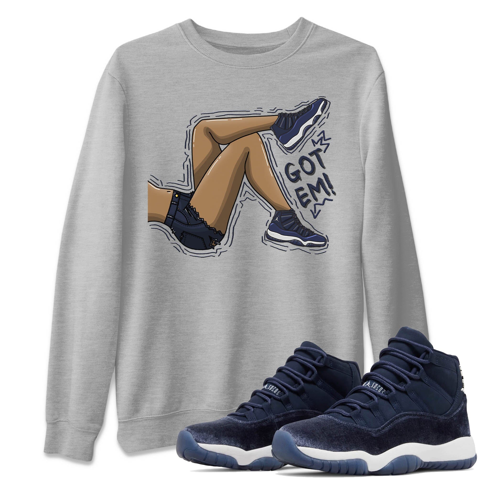 Got Em Legs Unisex Tops - Air Jordan 11 Midnight Navy
