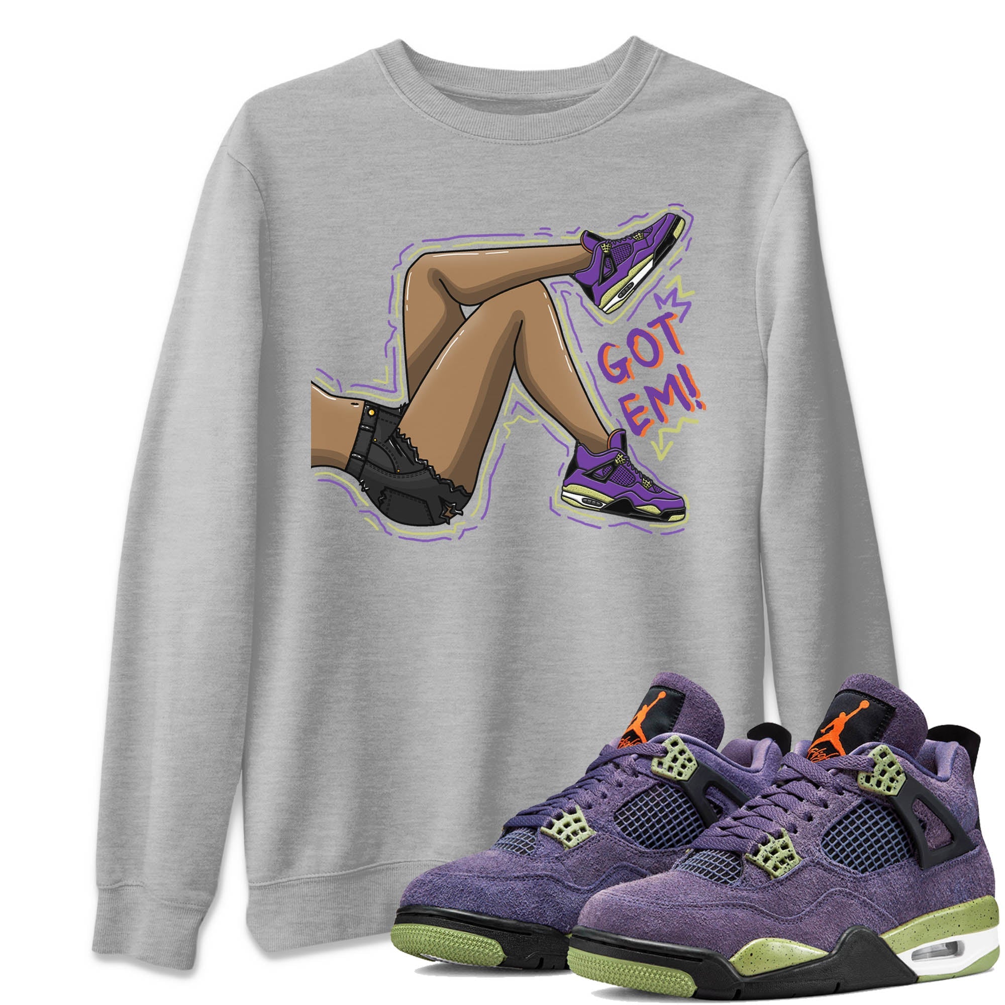 Got Em Legs Unisex Tops - Air Jordan 4 Canyon Purple
