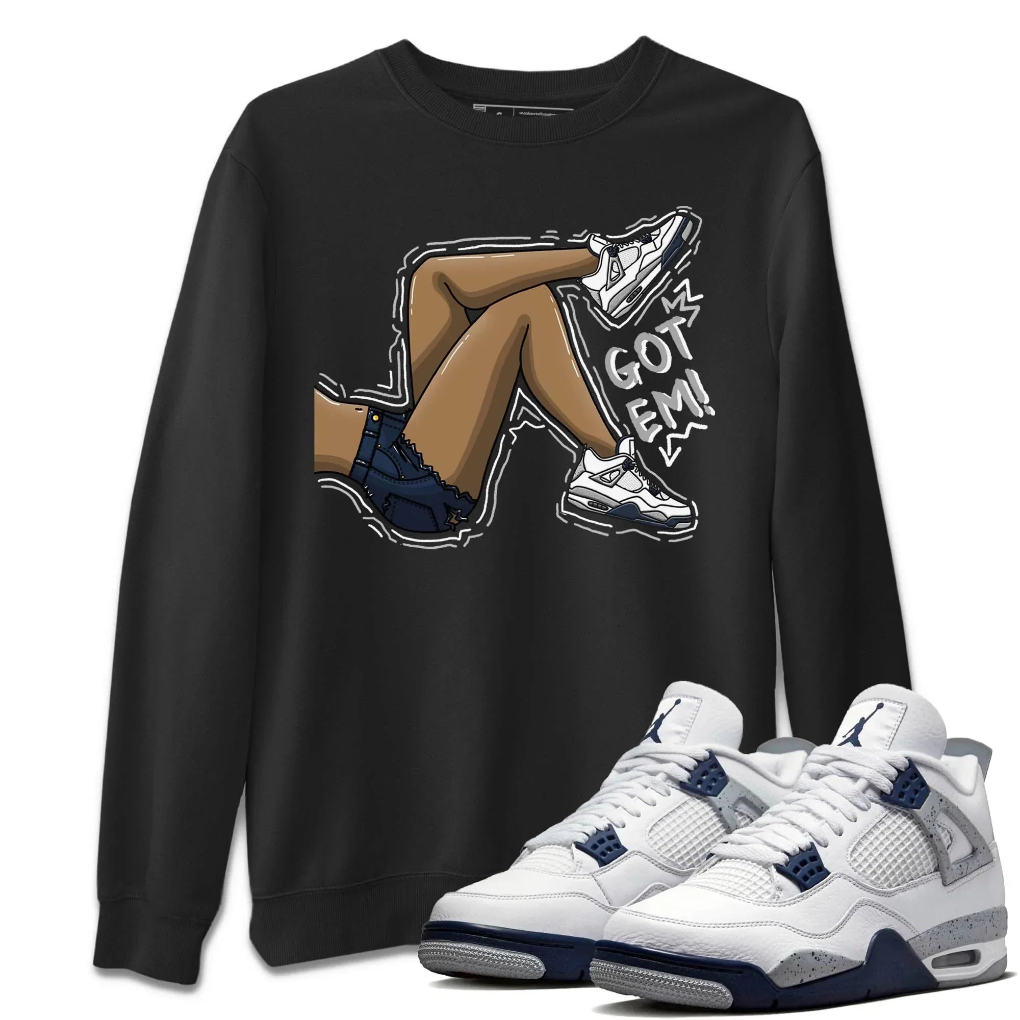 Got Em Legs Unisex Tops - Air Jordan 4 Midnight Navy