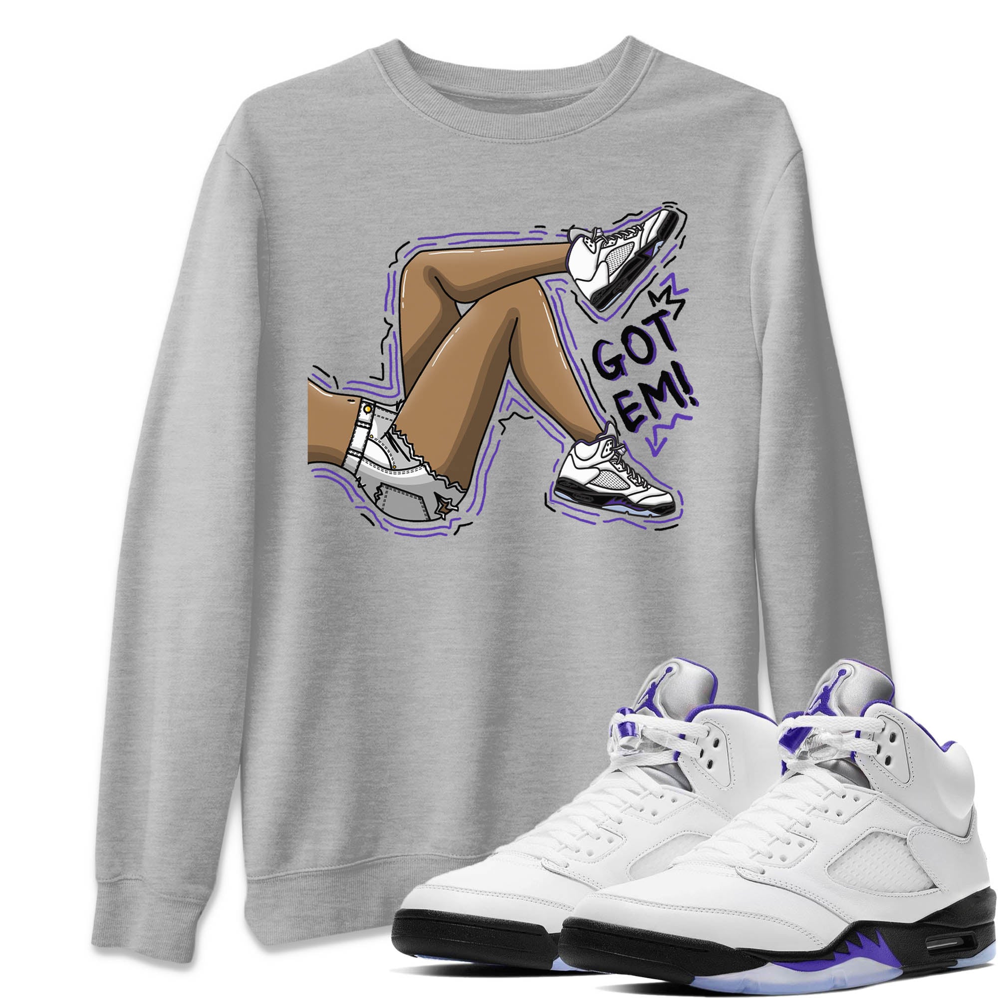 Got Em Legs Unisex Tops - Air Jordan 5 Concord
