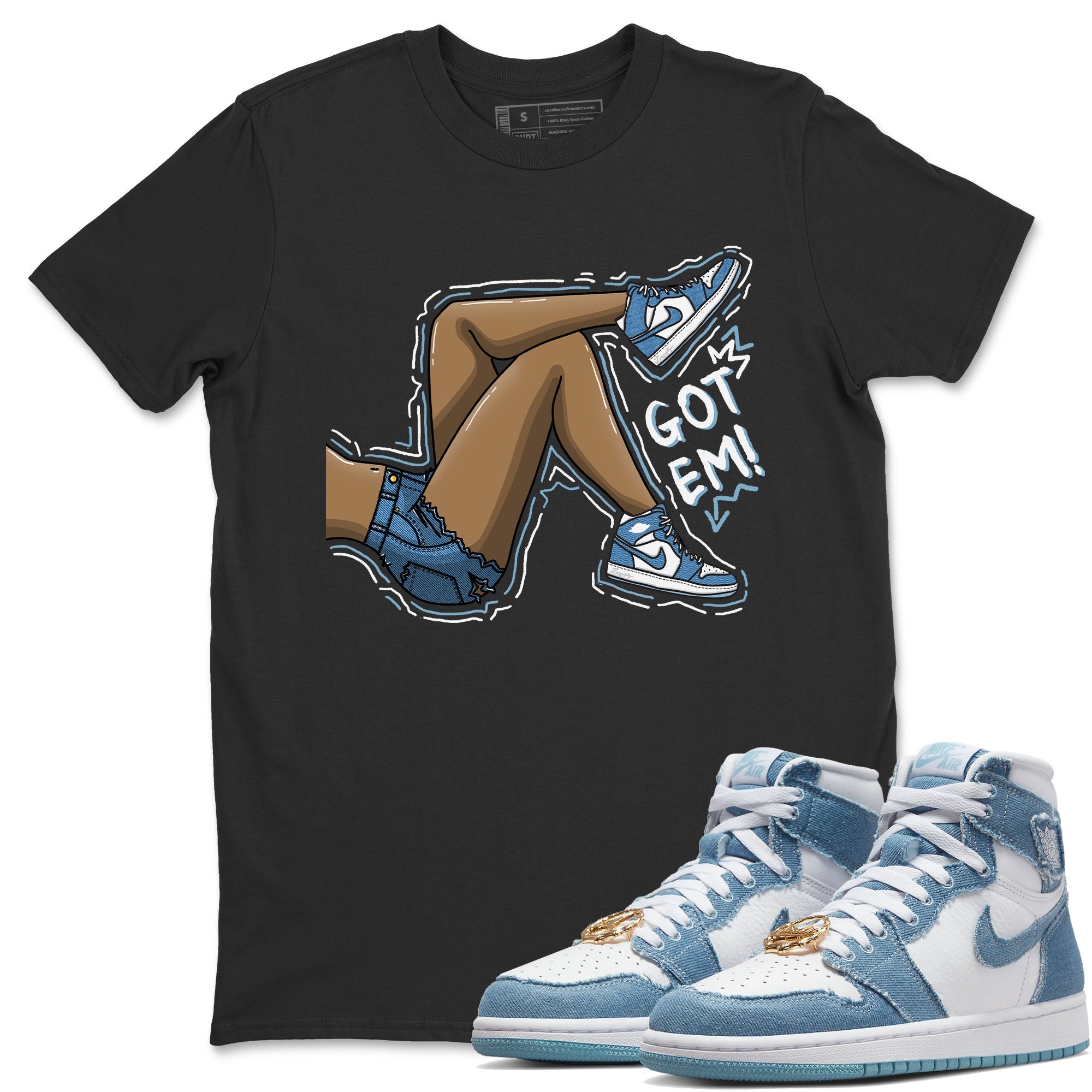 Got Em Legs Unisex Tops - Air Jordan 1 Denim