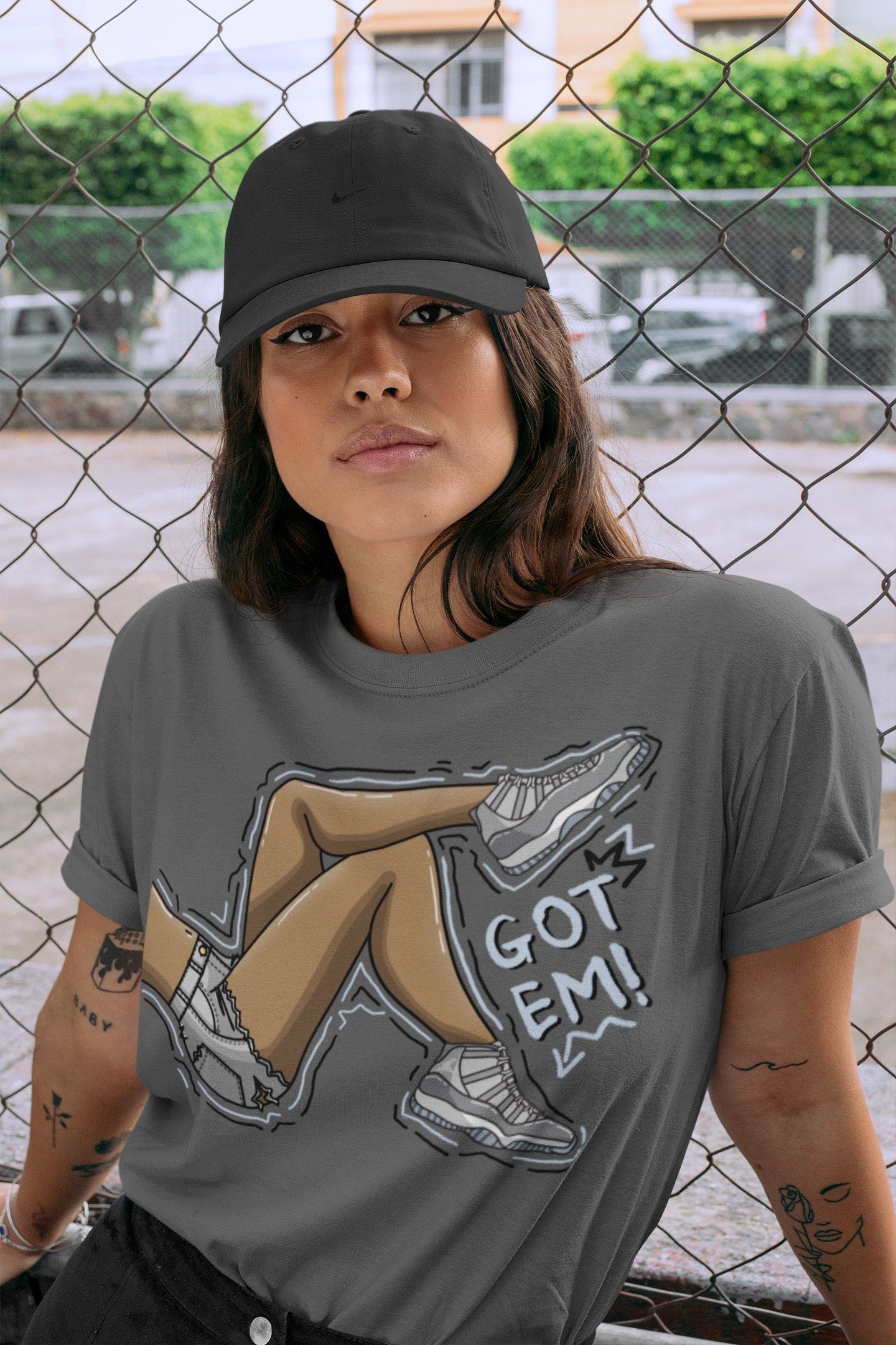 Got Em Legs Unisex Tops - Air Jordan 11 Cool Grey