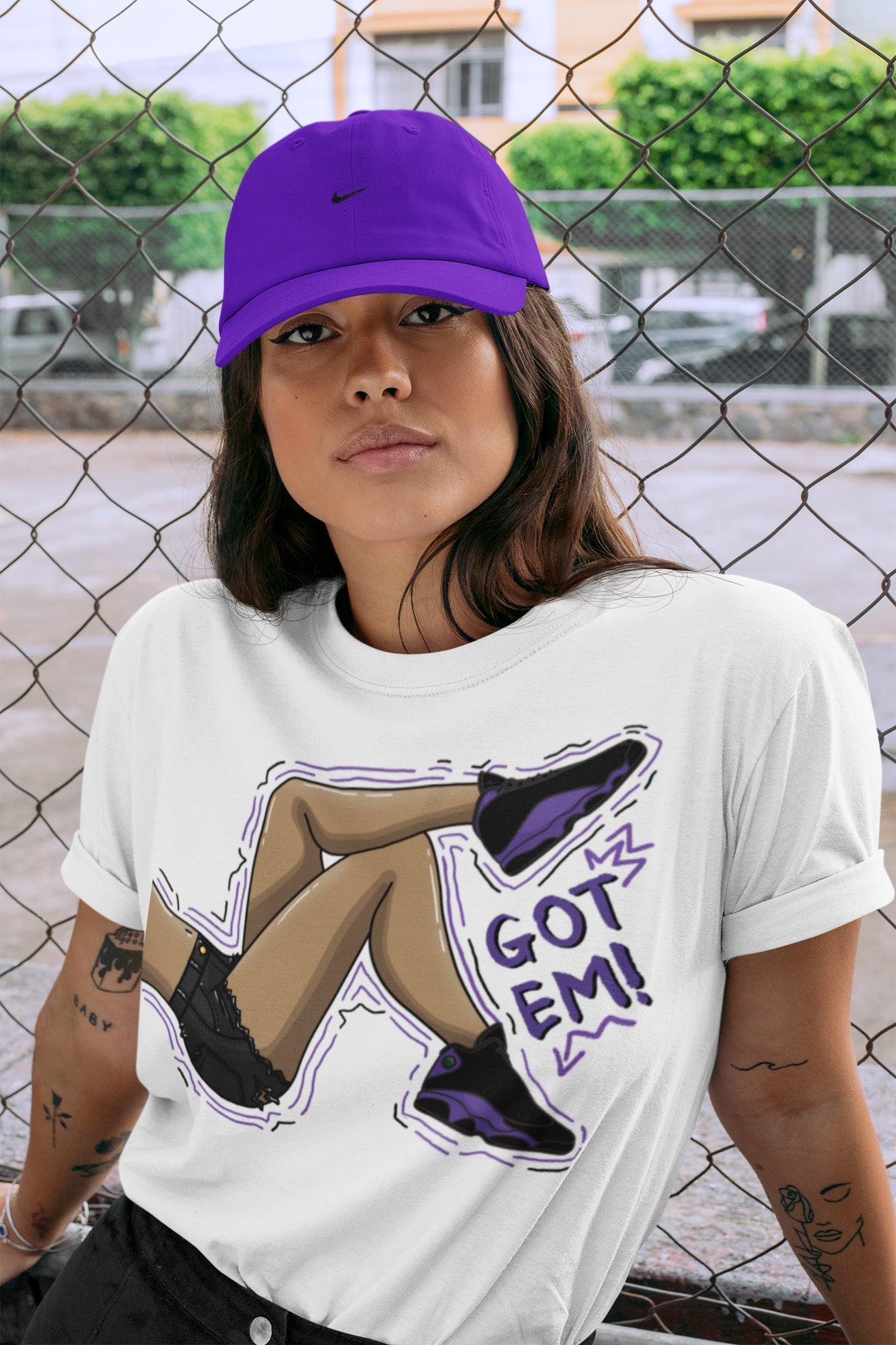 Got Em Legs Unisex Tops - Air Jordan 13 Court Purple