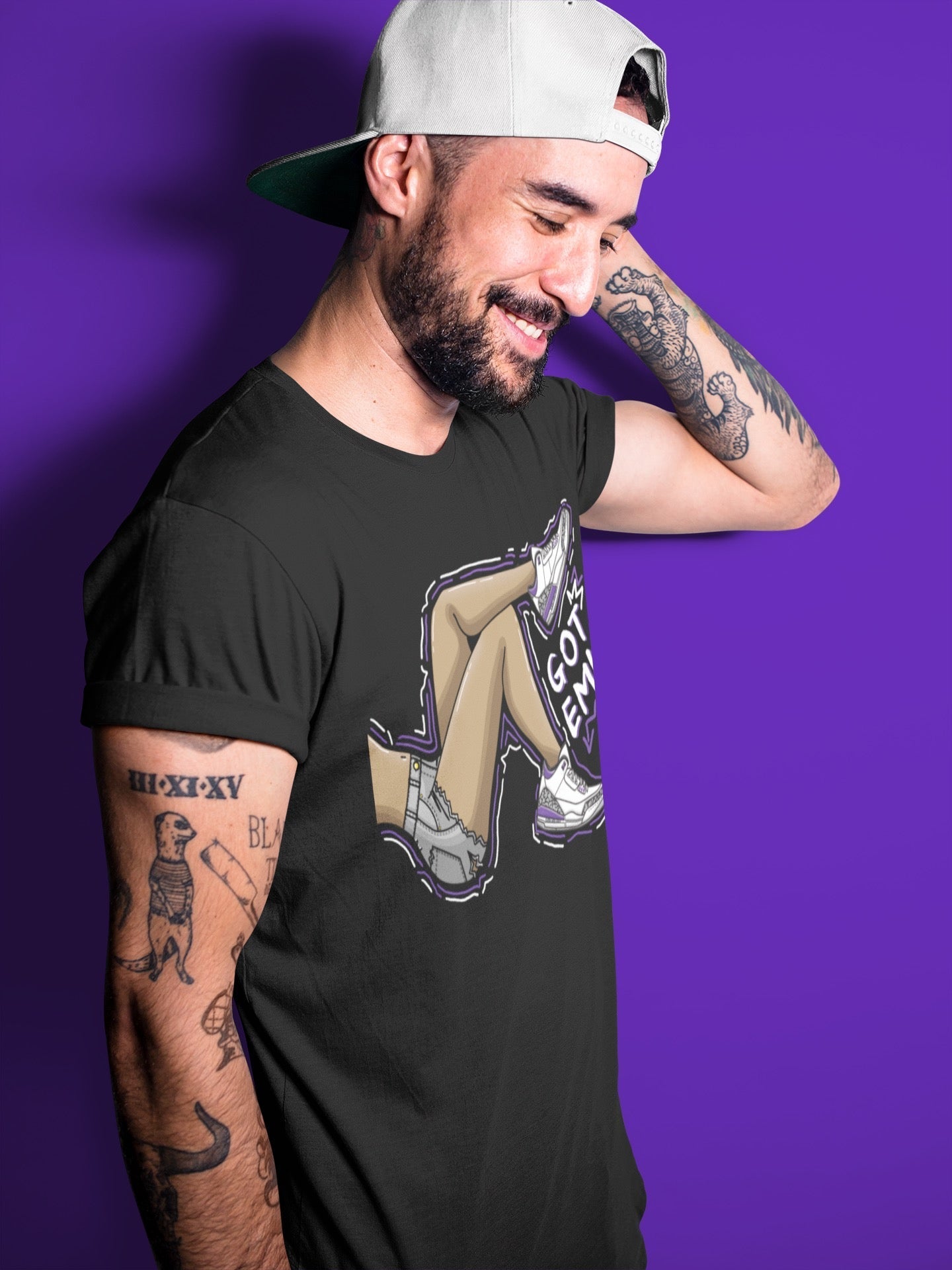 Got Em Legs Unisex Tops - Air Jordan 3 Dark Iris