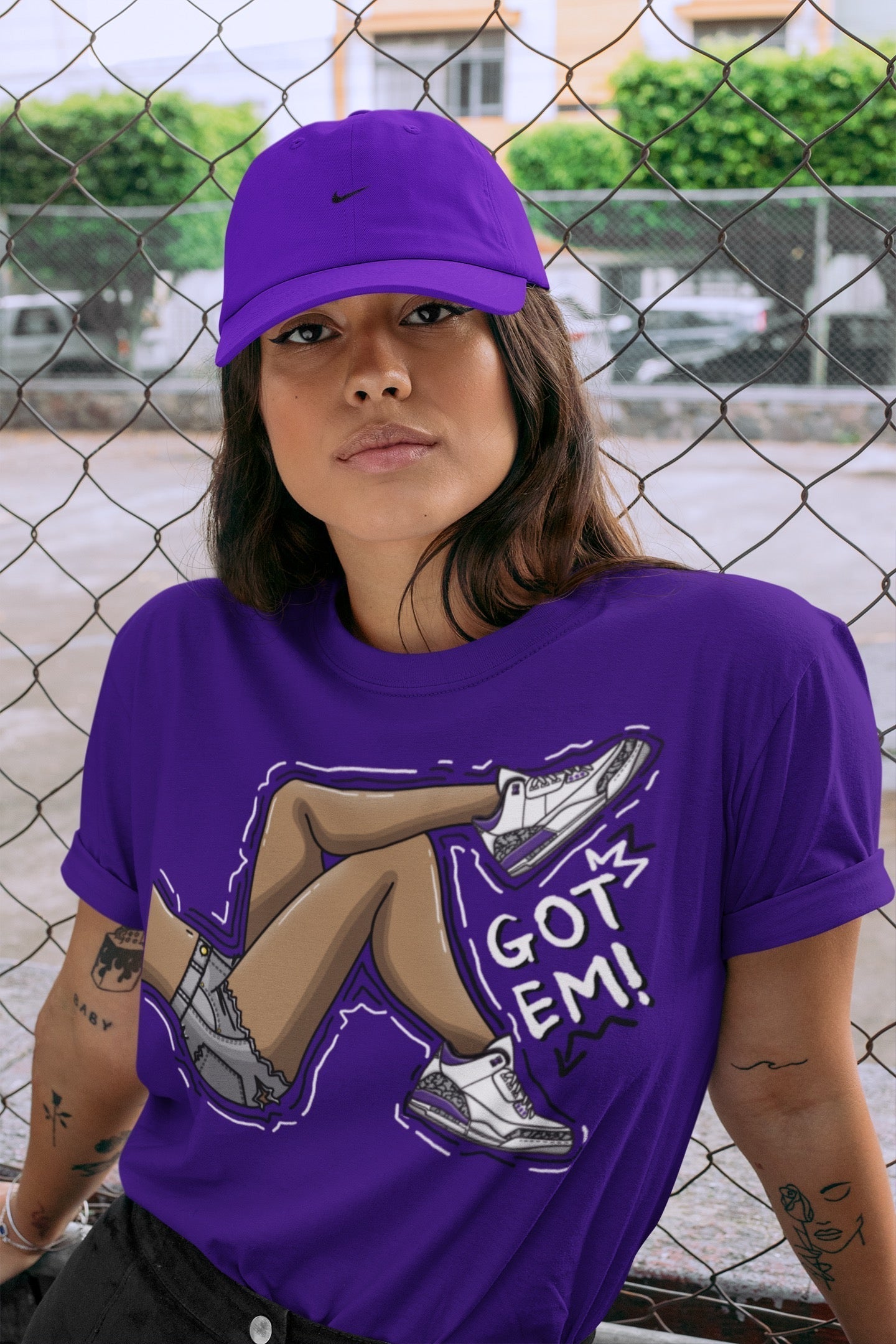 Got Em Legs Unisex Tops - Air Jordan 3 Dark Iris