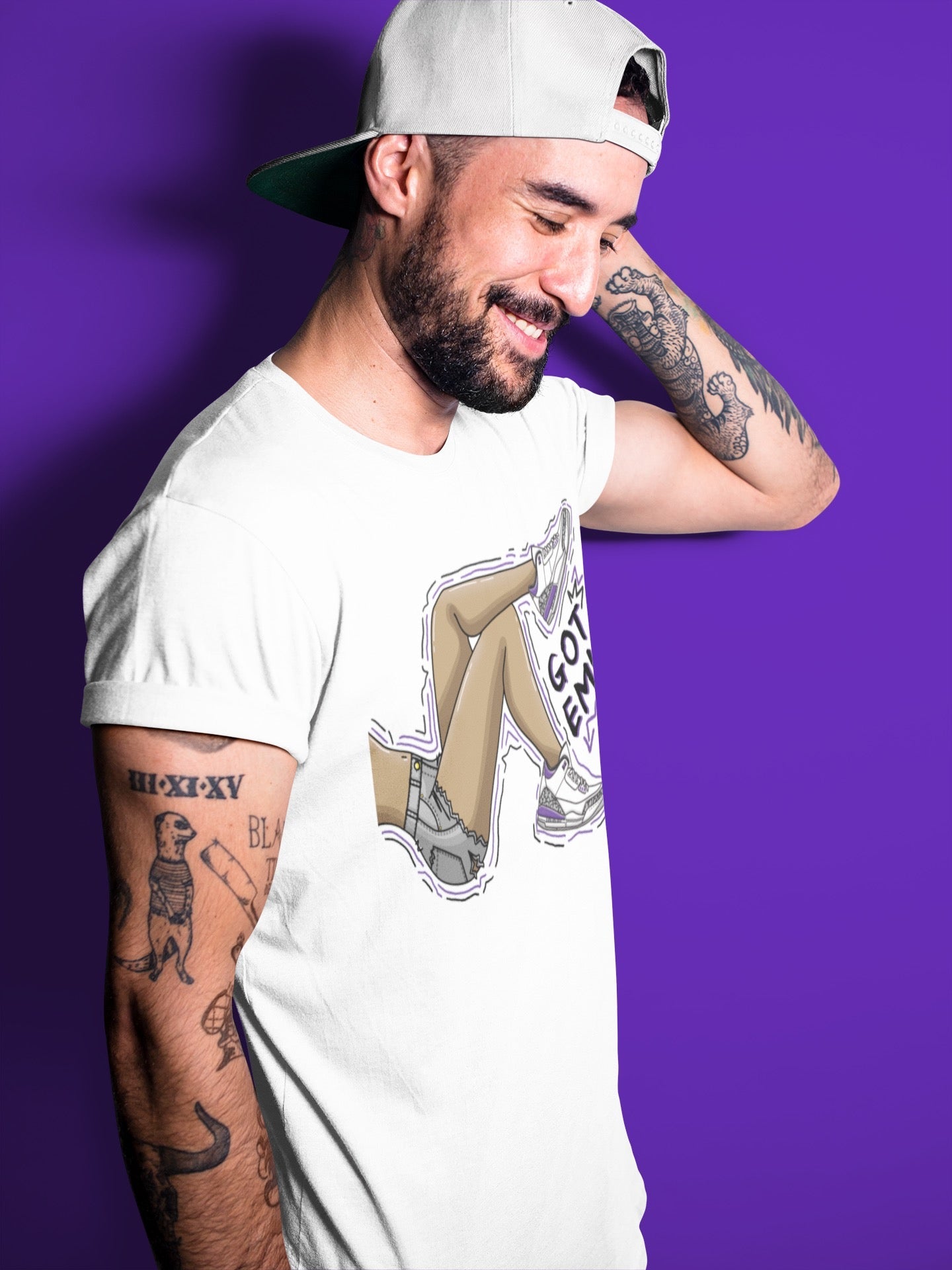 Got Em Legs Unisex Tops - Air Jordan 3 Dark Iris