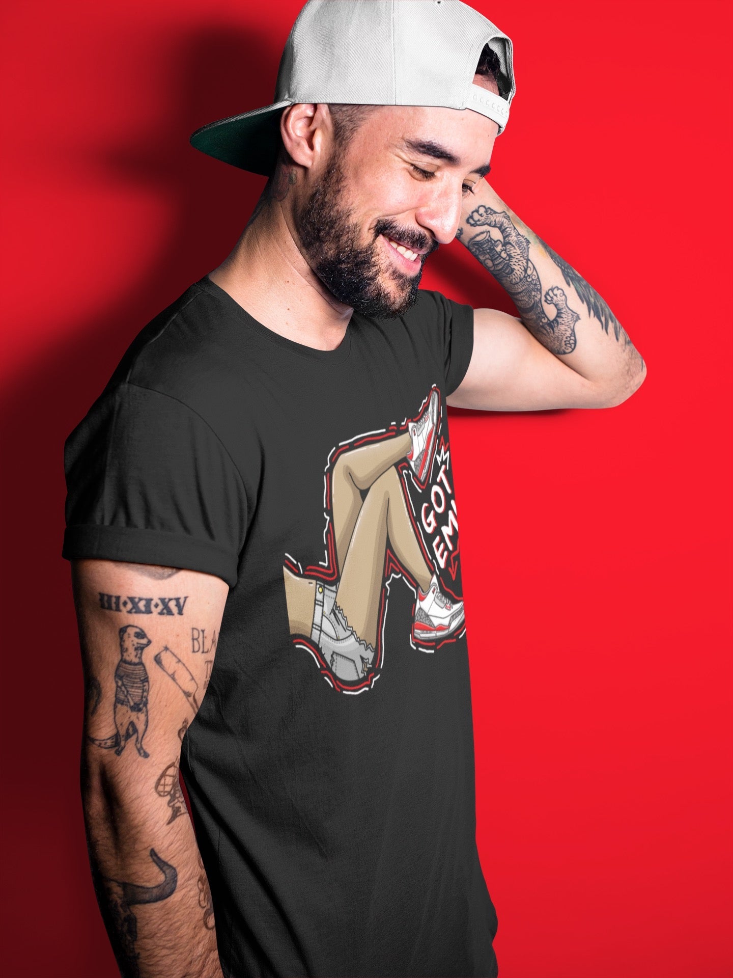 Got Em Legs Unisex Tops - Air Jordan 3 Fire Red
