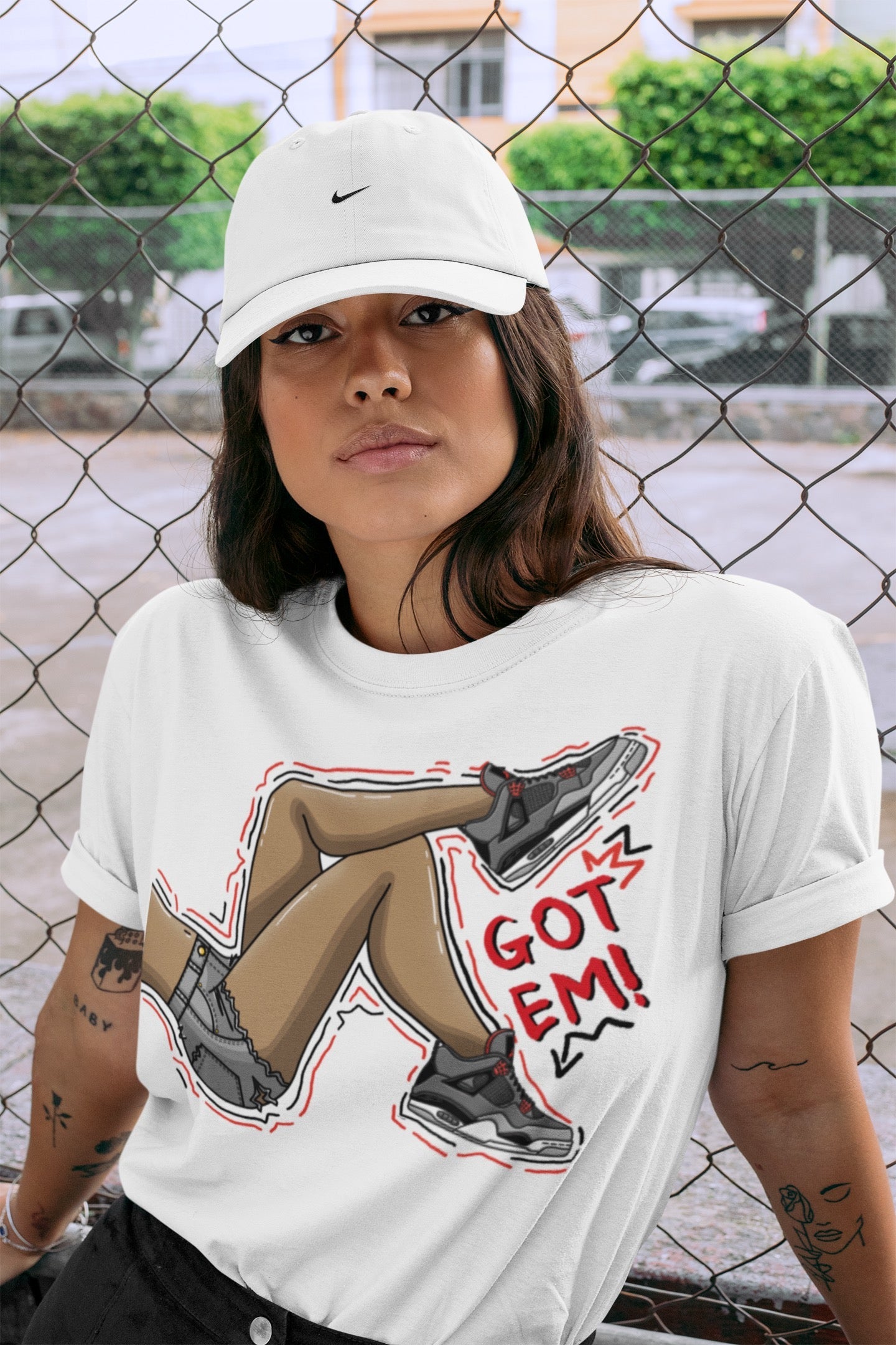 Got Em Legs Unisex Tops - Air Jordan 4 Infrared