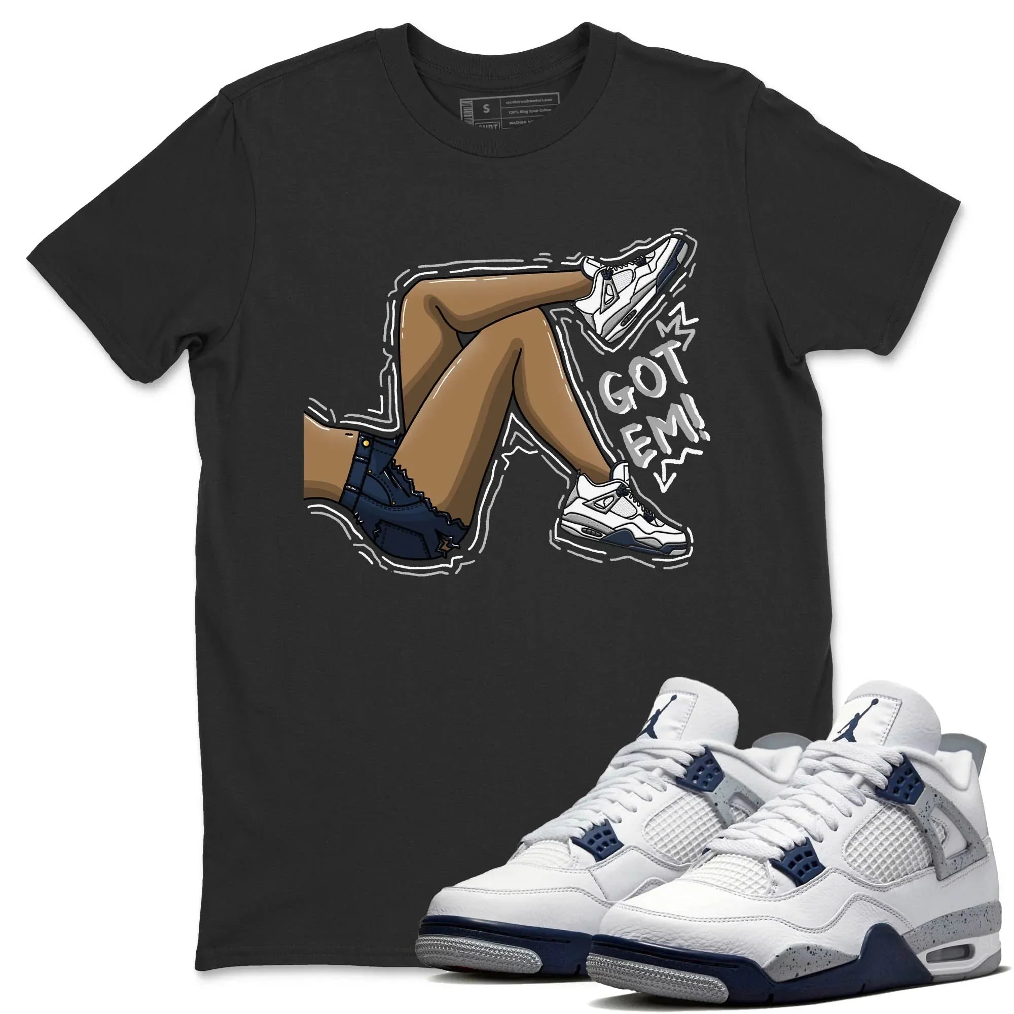 Got Em Legs Unisex Tops - Air Jordan 4 Midnight Navy