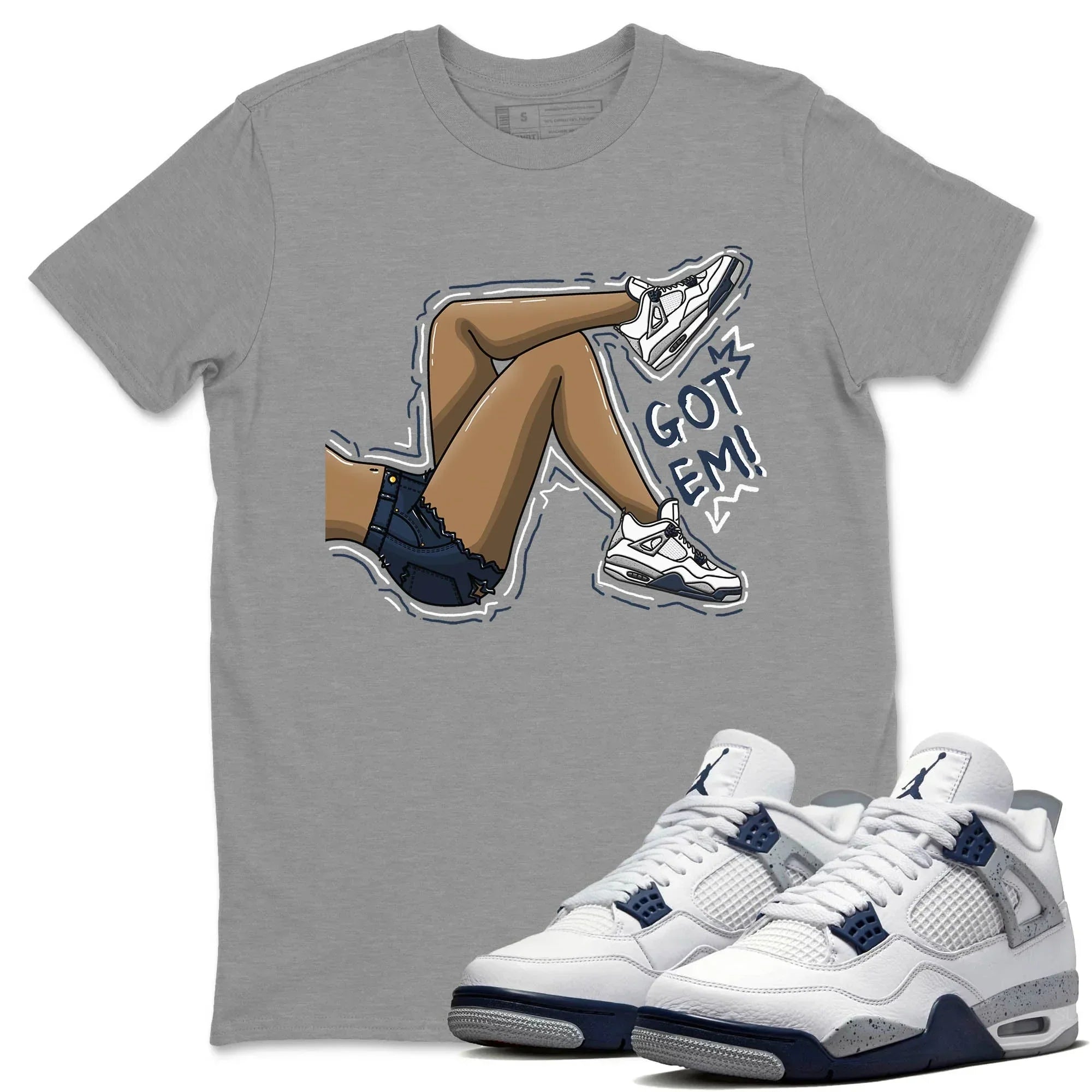Got Em Legs Unisex Tops - Air Jordan 4 Midnight Navy