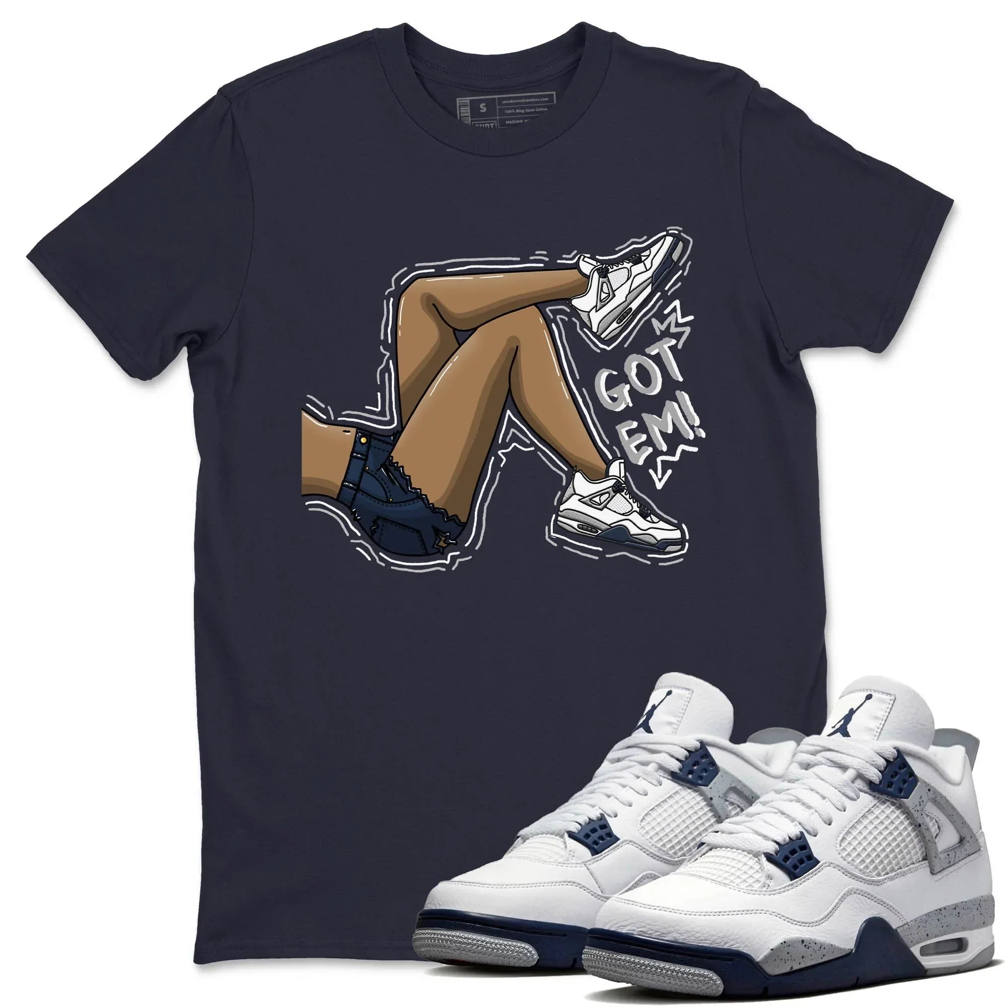 Got Em Legs Unisex Tops - Air Jordan 4 Midnight Navy