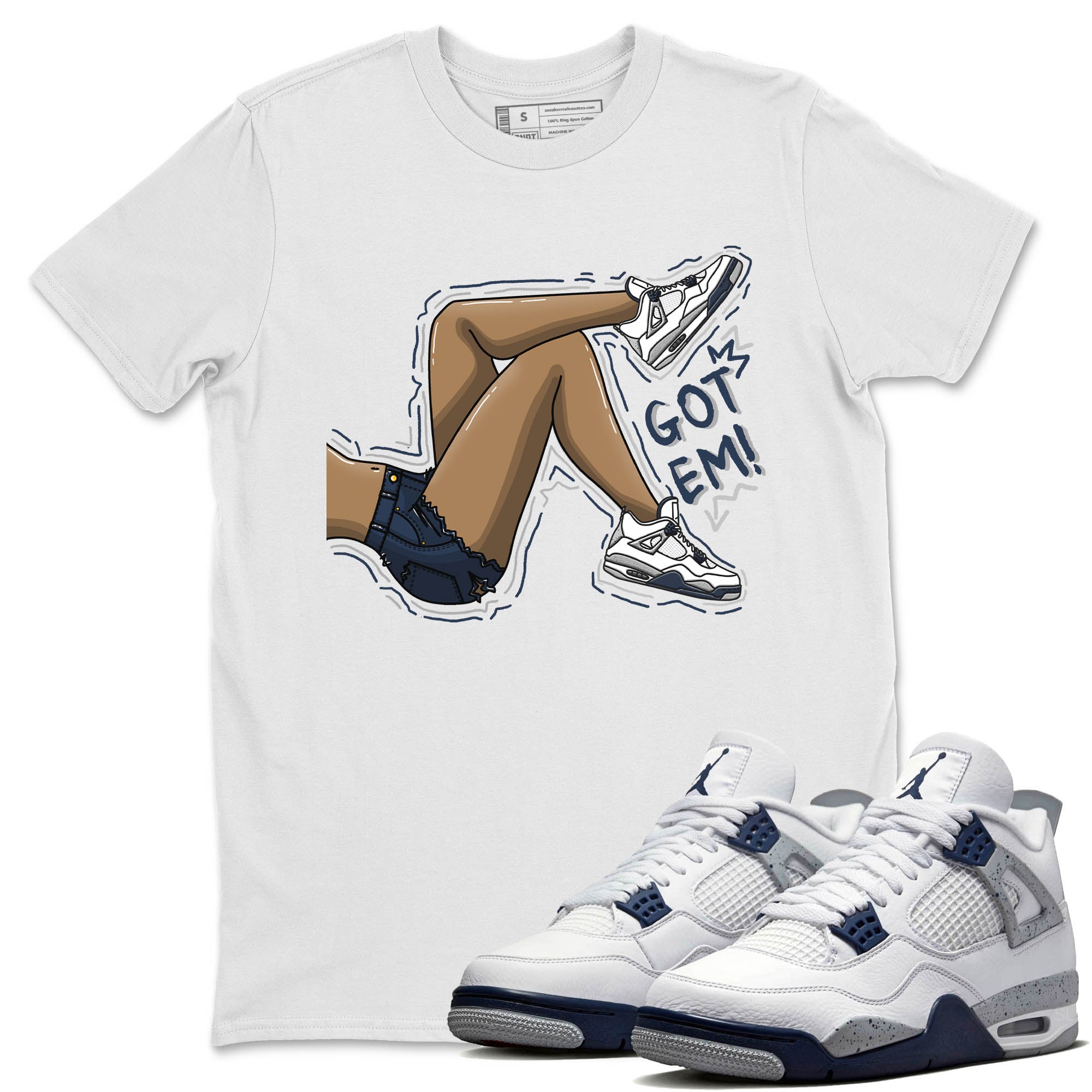 Got Em Legs Unisex Tops - Air Jordan 4 Midnight Navy