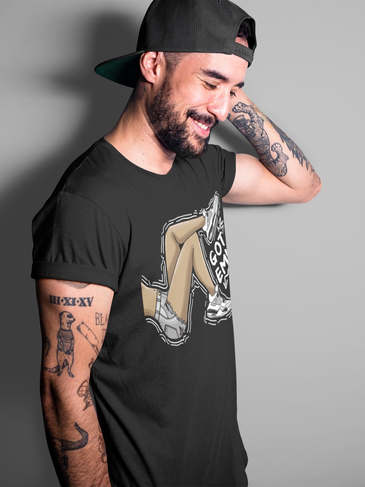 Got Em Legs Unisex Tops - Air Jordan 4 Military Black