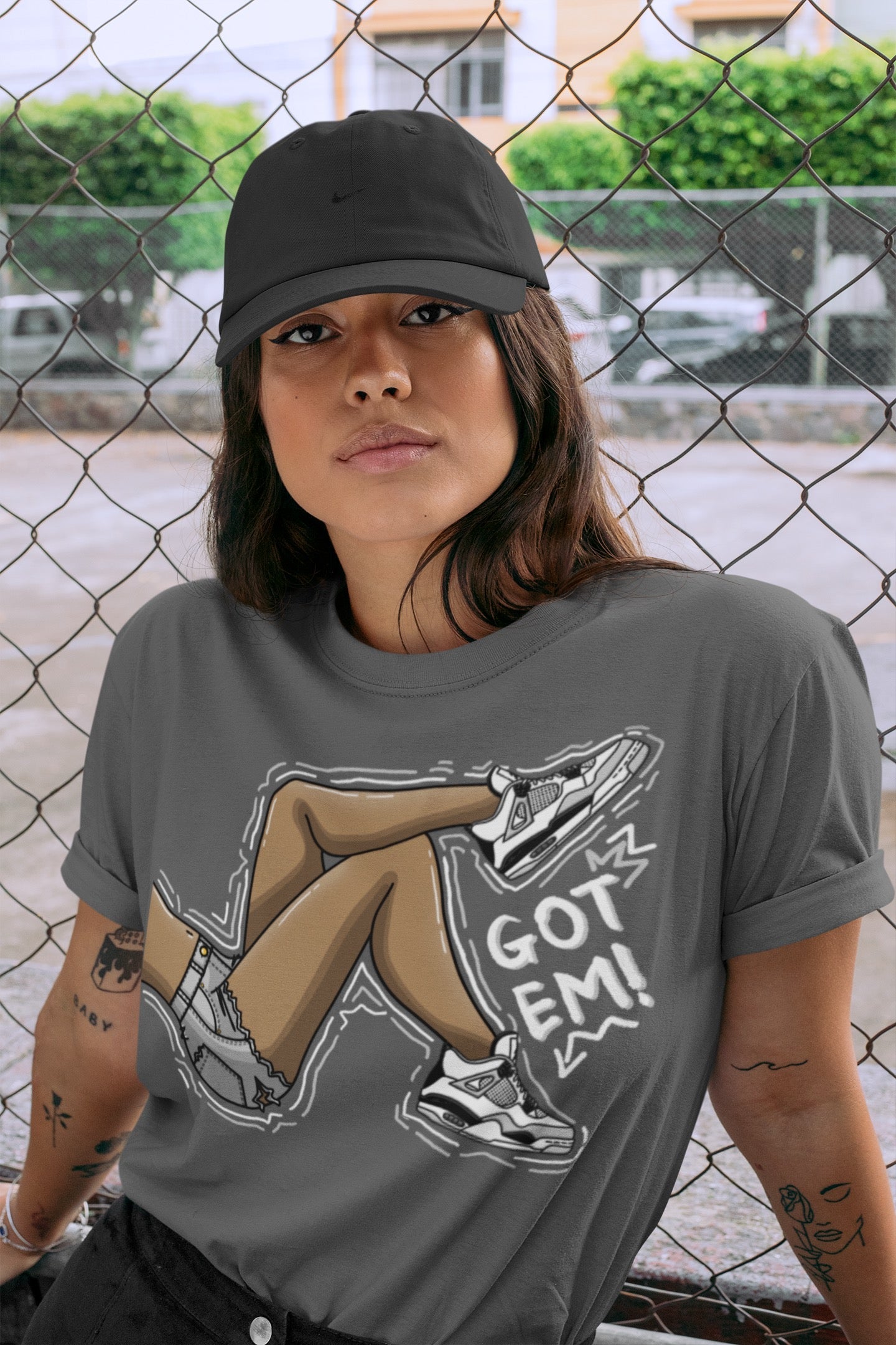 Got Em Legs Unisex Tops - Air Jordan 4 Military Black