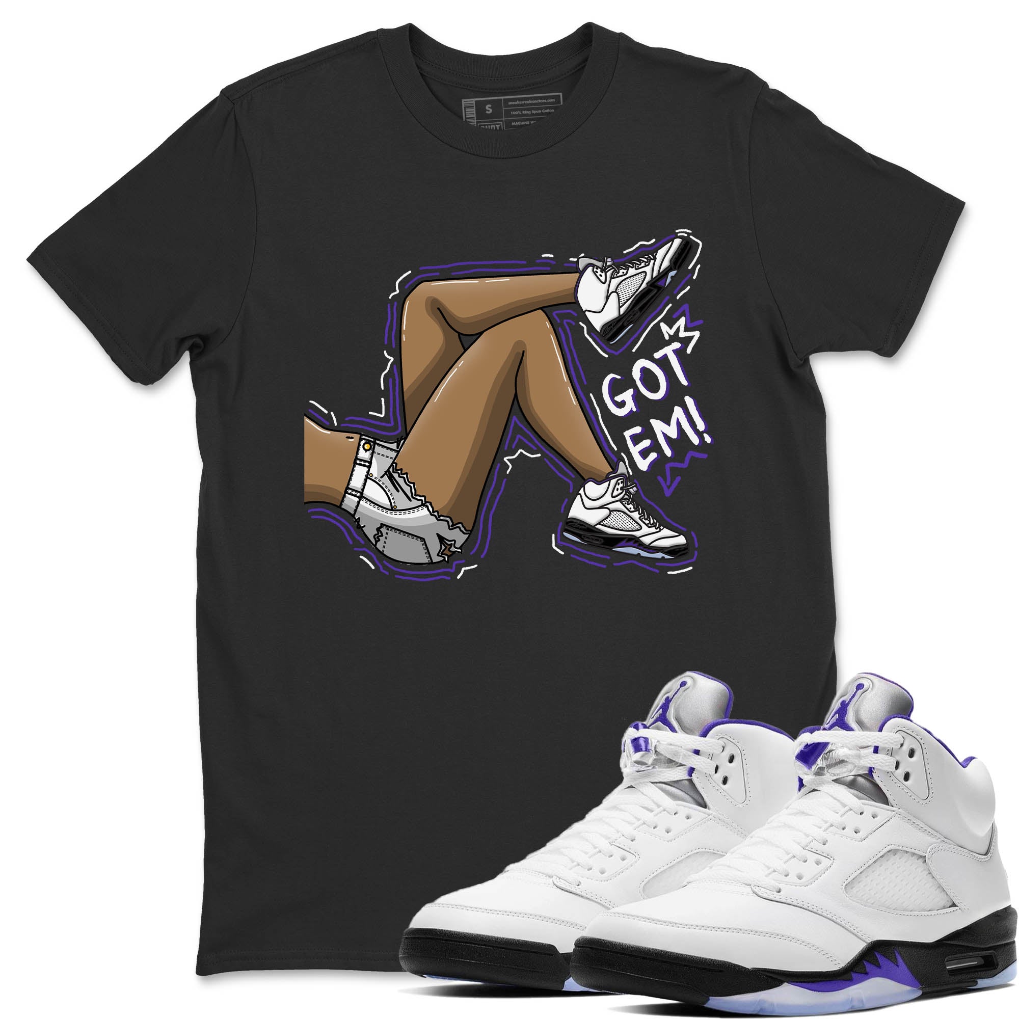Got Em Legs Unisex Tops - Air Jordan 5 Concord
