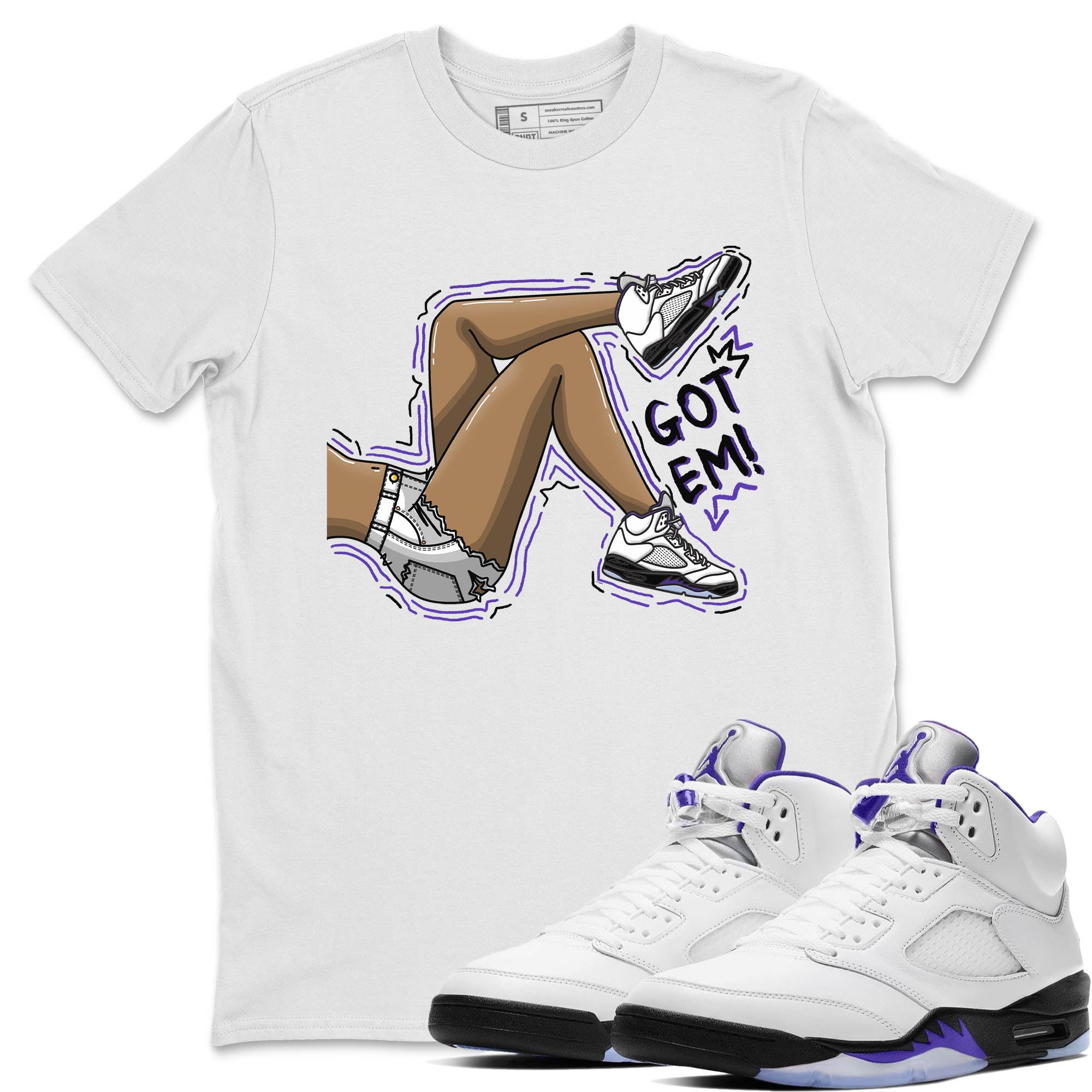 Got Em Legs Unisex Tops - Air Jordan 5 Concord