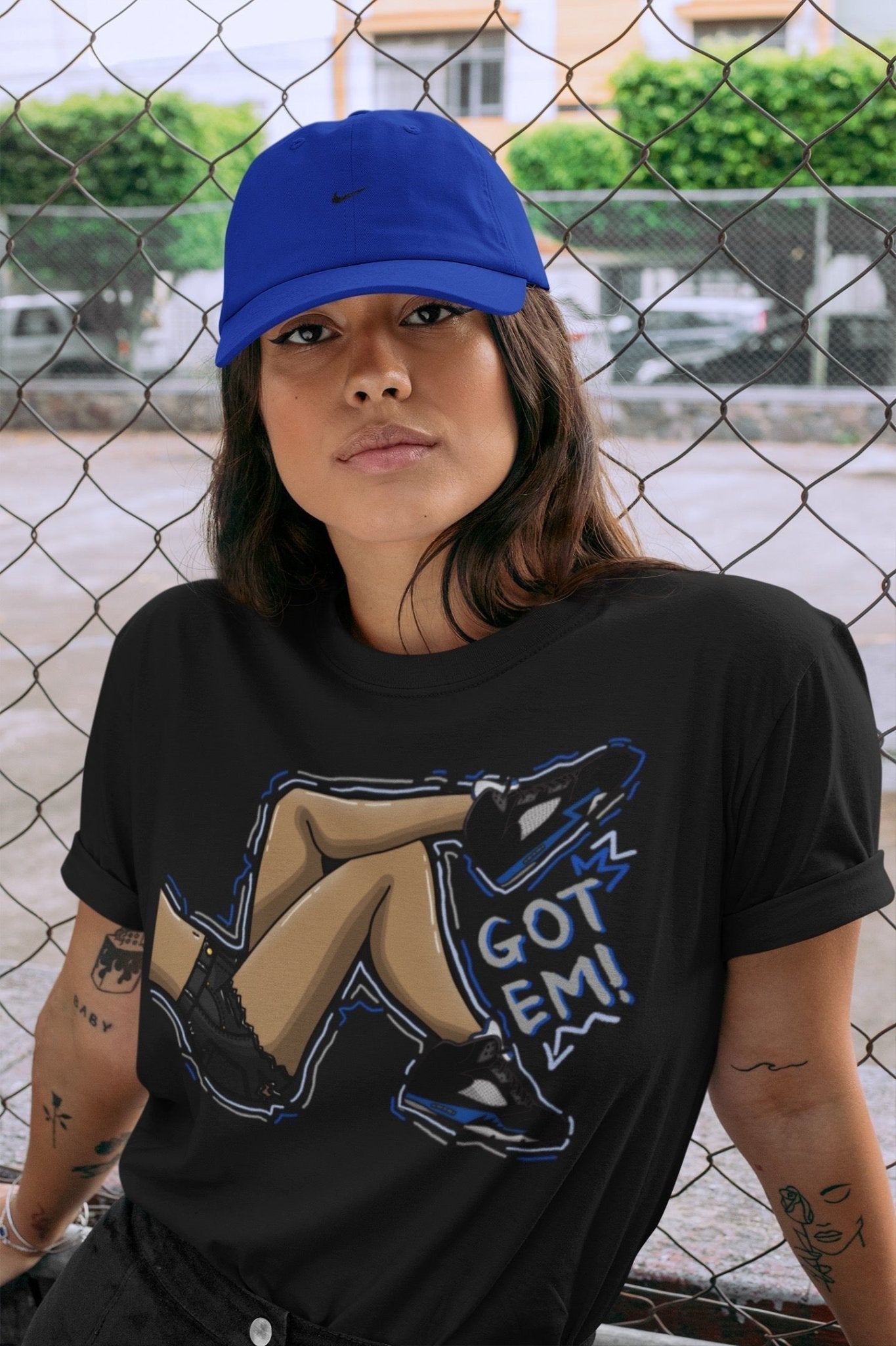 Got Em Legs Unisex Tops - Air Jordan 5 Racer Blue