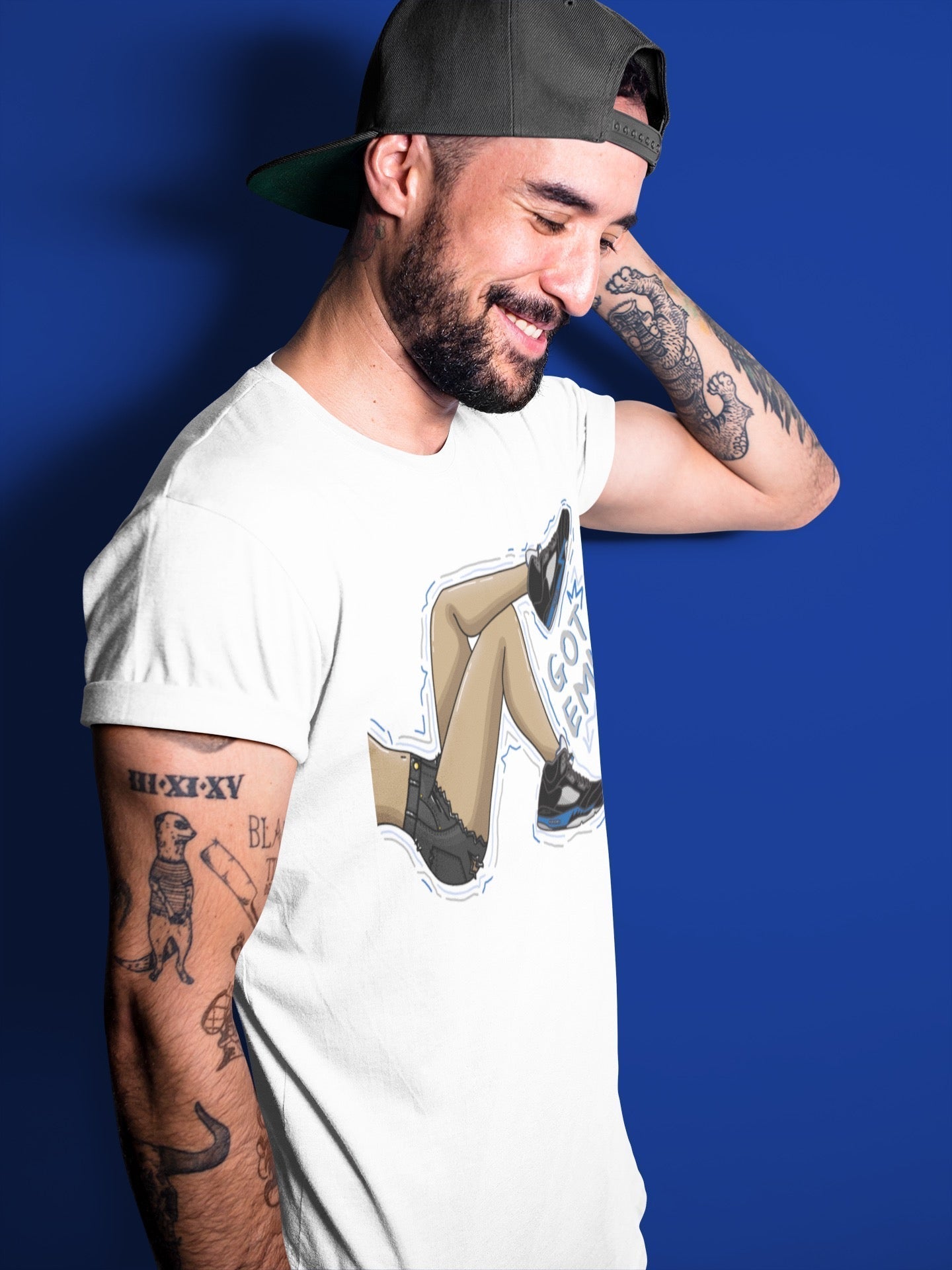 Got Em Legs Unisex Tops - Air Jordan 5 Racer Blue