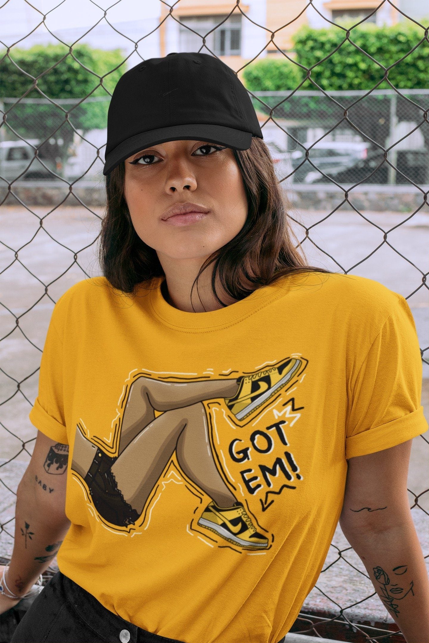 Got Em Legs Unisex Tops - Dunk Championship Goldenrod