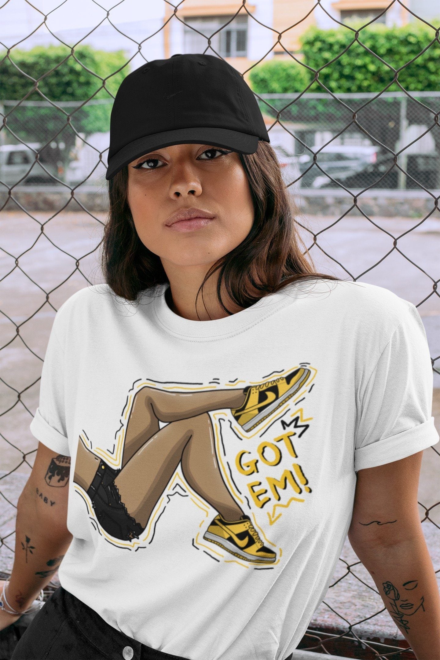 Got Em Legs Unisex Tops - Dunk Championship Goldenrod