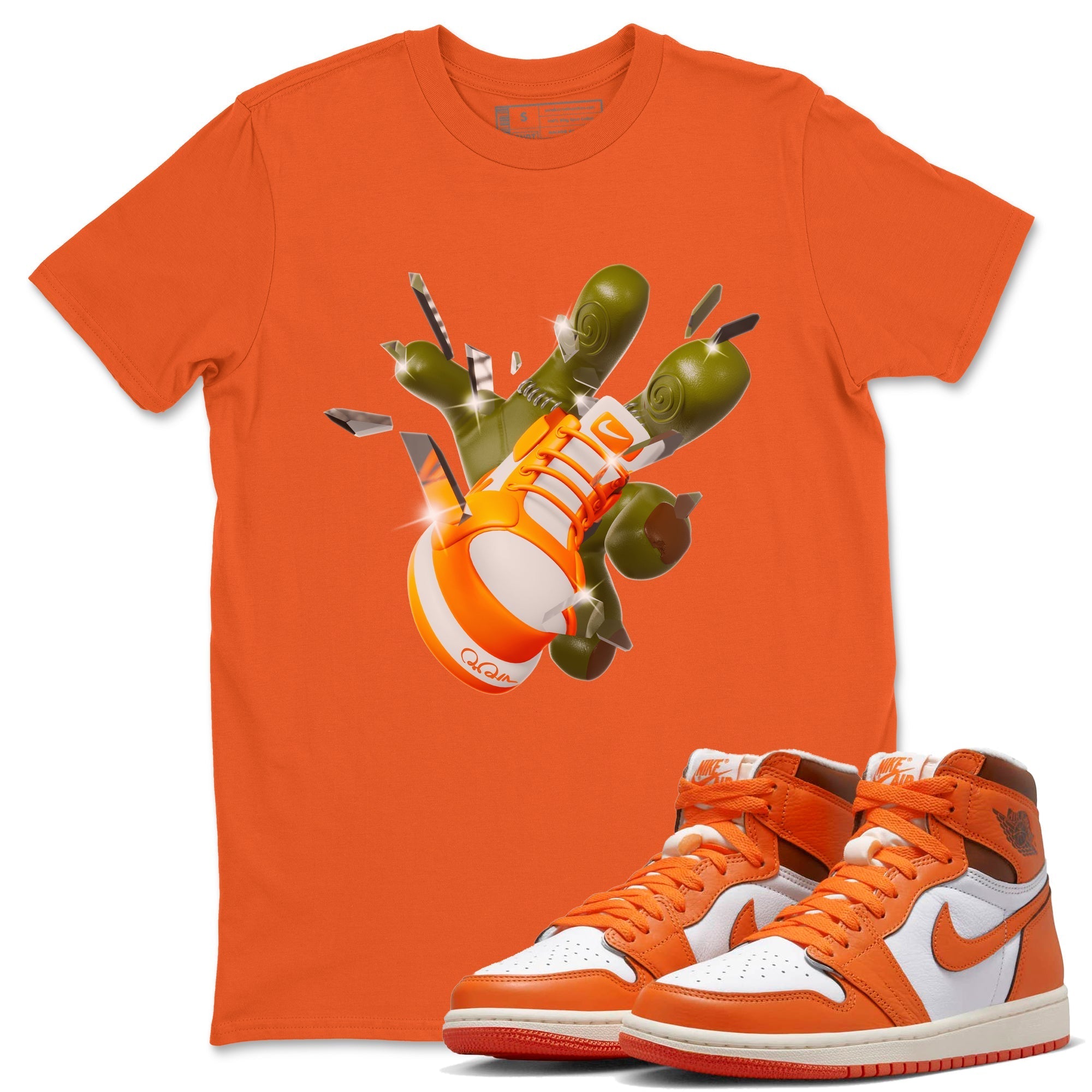 Got Em Zombie Hand snkmatch Tee - Air Jordan 1 Starfish