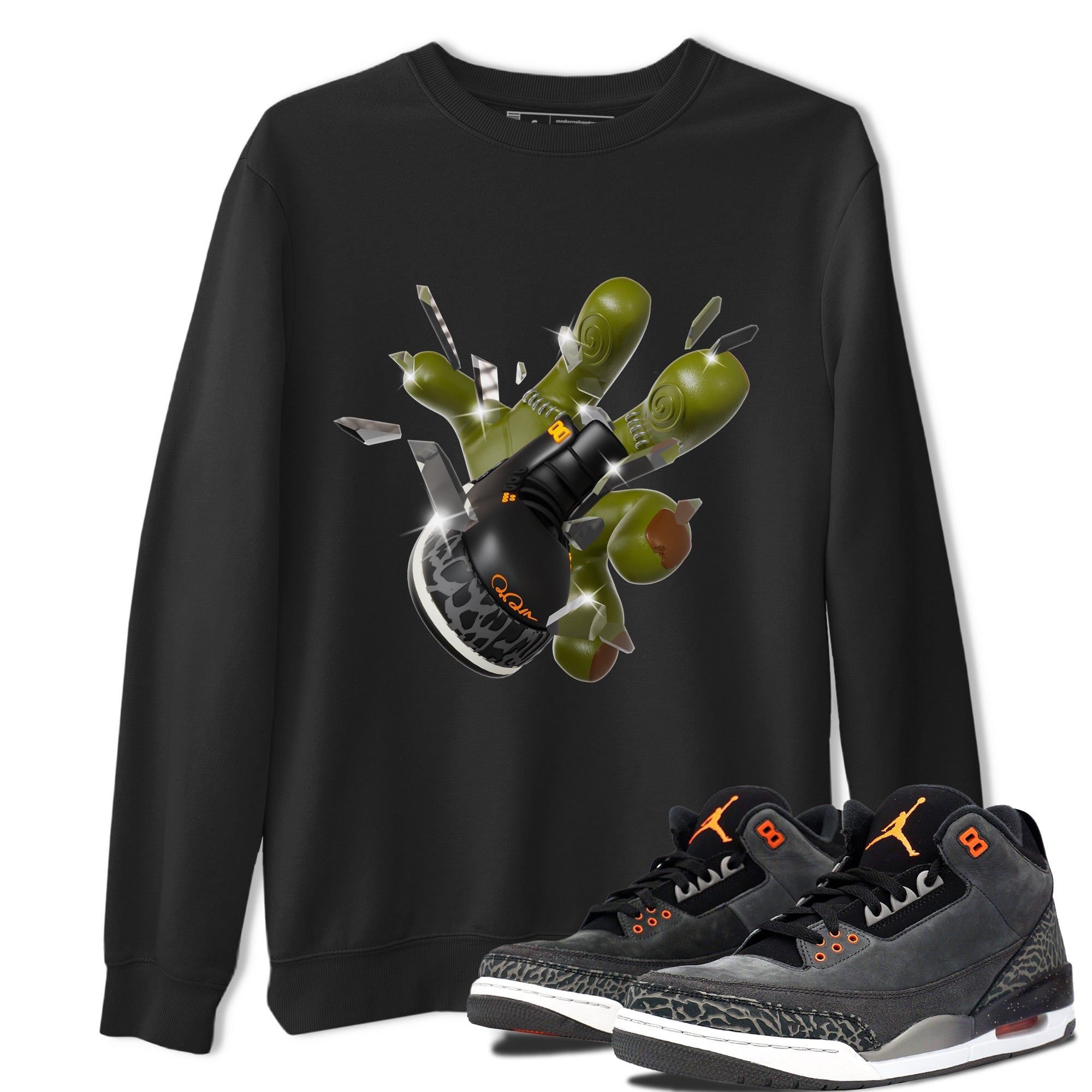 Got Em Zombie Hand snkmatch Tee - Air Jordan 3 Fear