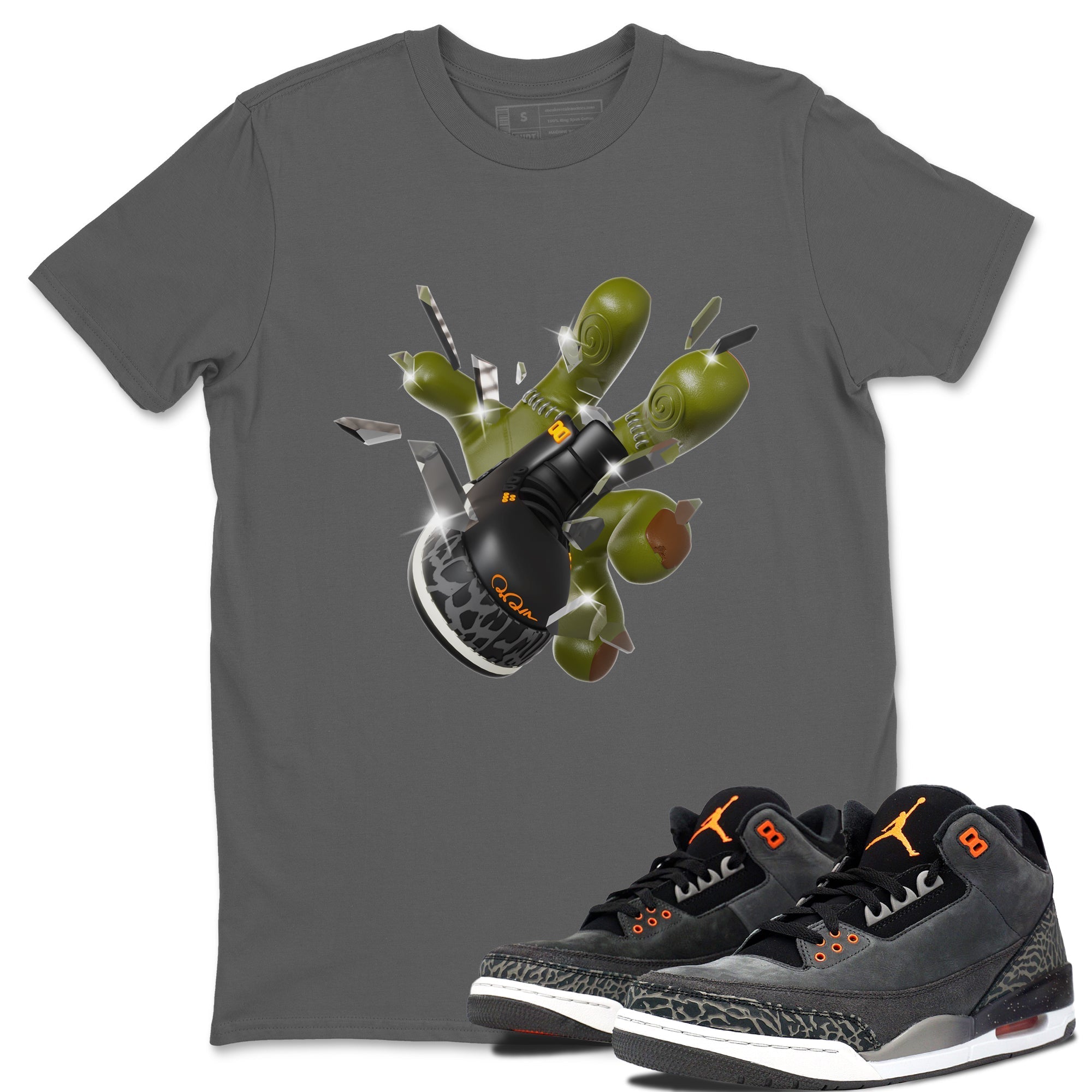 Got Em Zombie Hand snkmatch Tee - Air Jordan 3 Fear