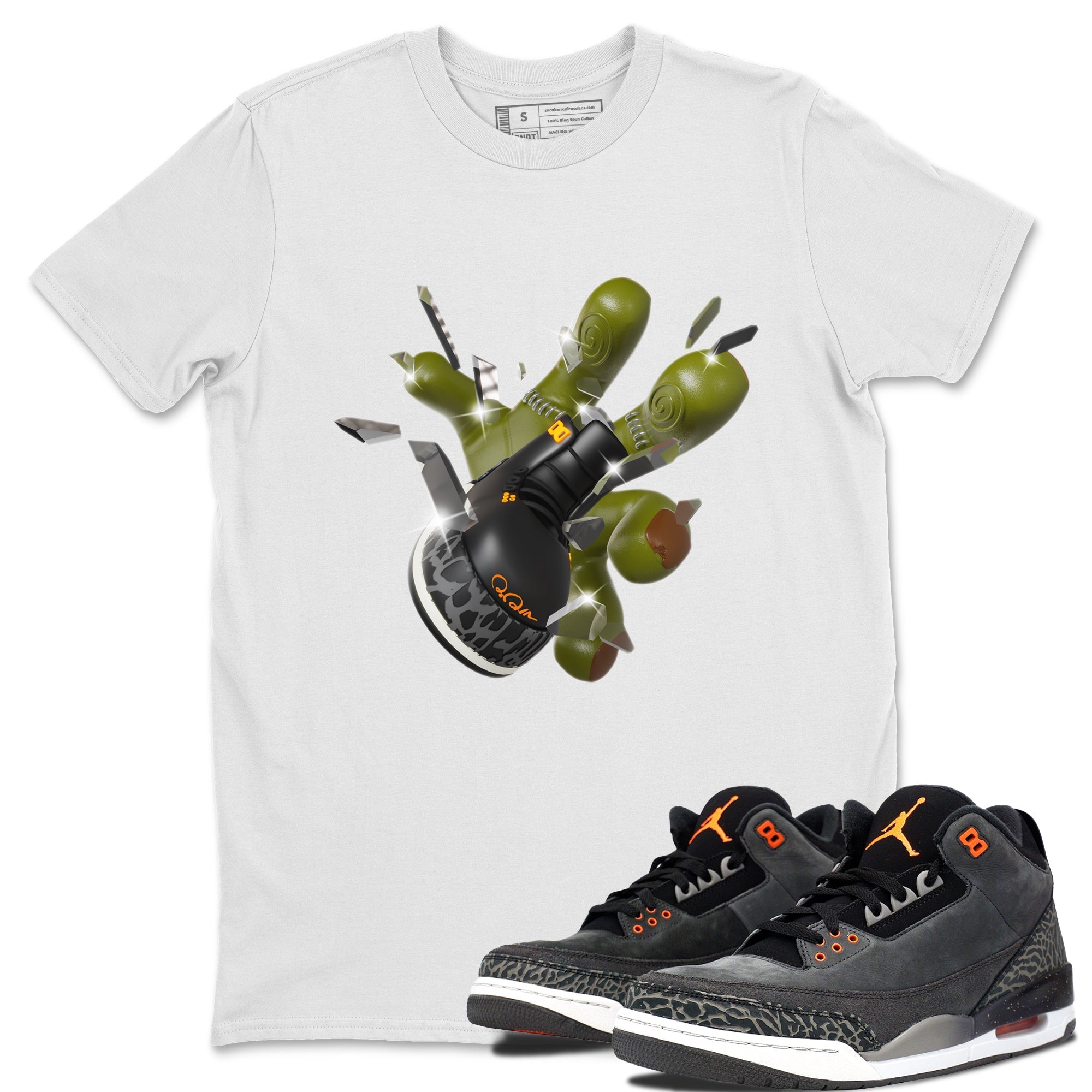 Got Em Zombie Hand snkmatch Tee - Air Jordan 3 Fear