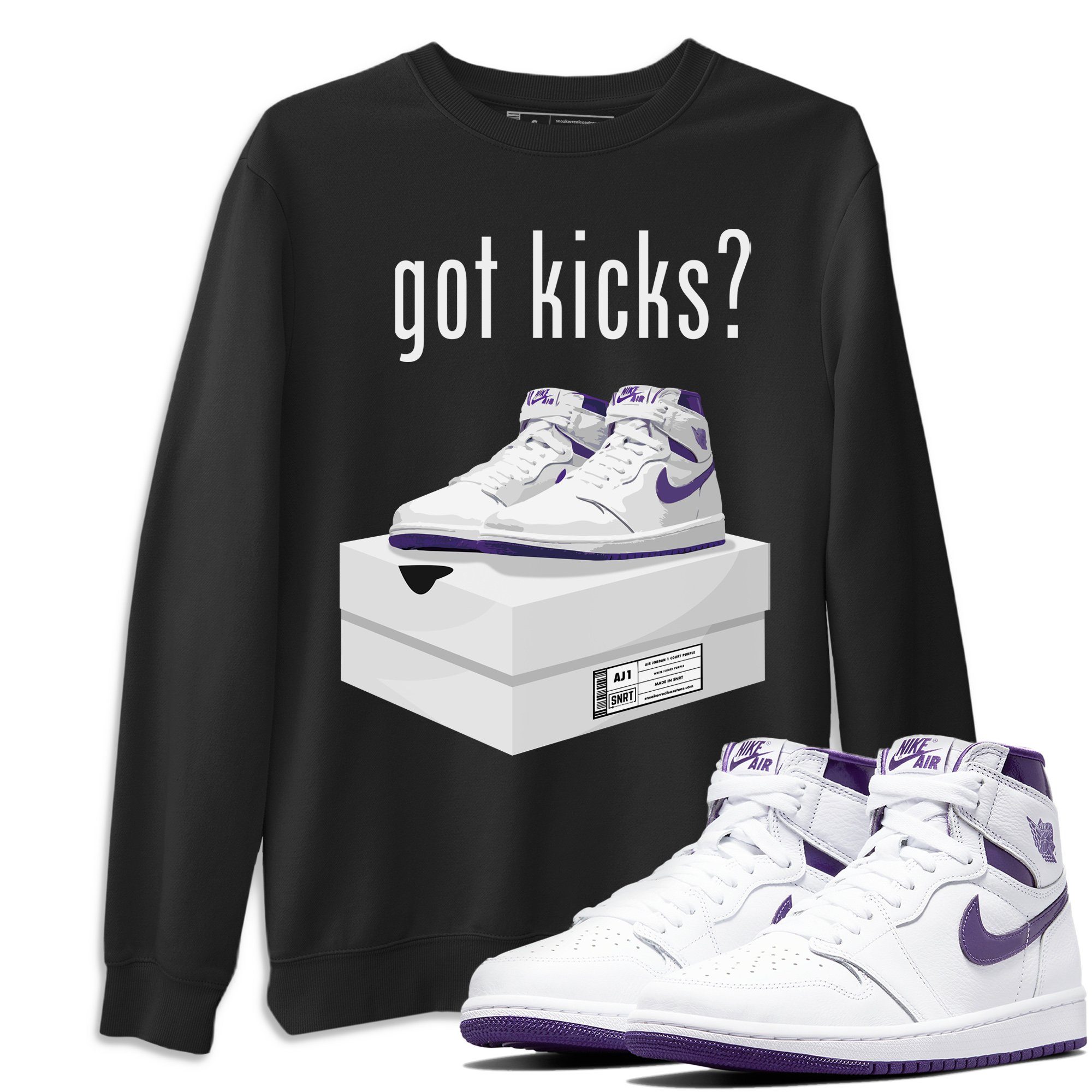 Got Kicks Unisex Tops - Air Jordan 1 WMNS Court Purple