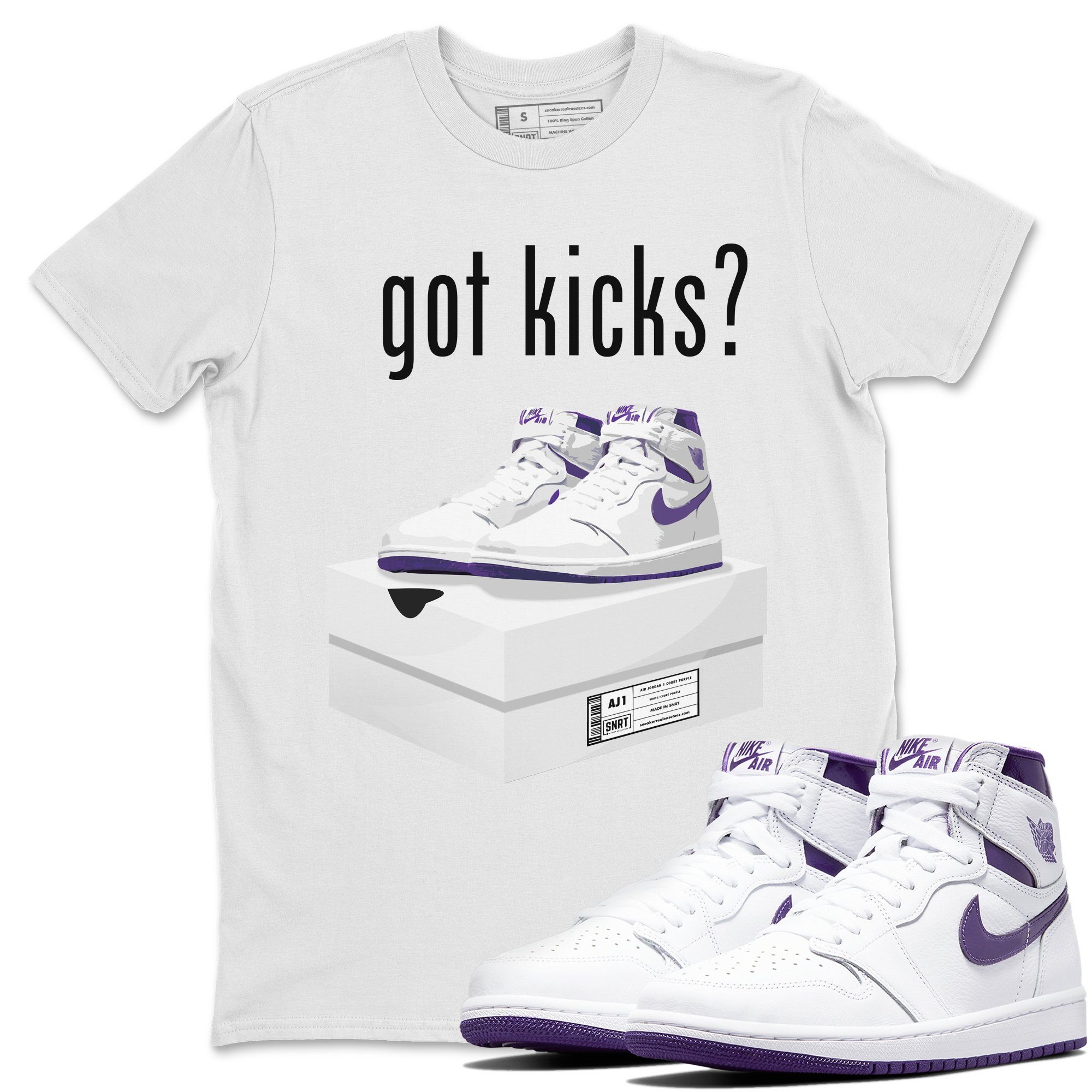 Got Kicks Unisex Tops - Air Jordan 1 WMNS Court Purple